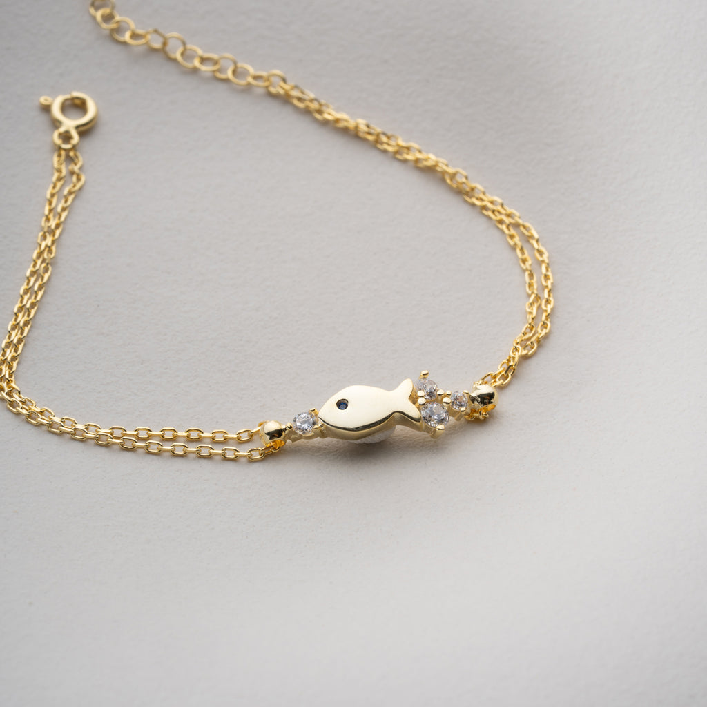 ARMBAND FÖR FISKSTEN | 925 SILVER