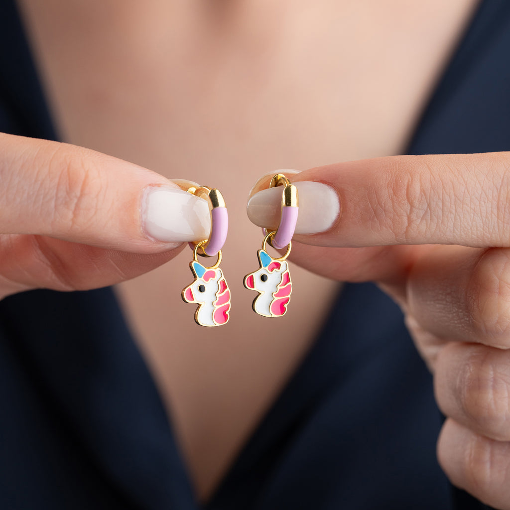 BARNENS ENHÖRNINGSÖRHÄNGEN | 925 SILVER