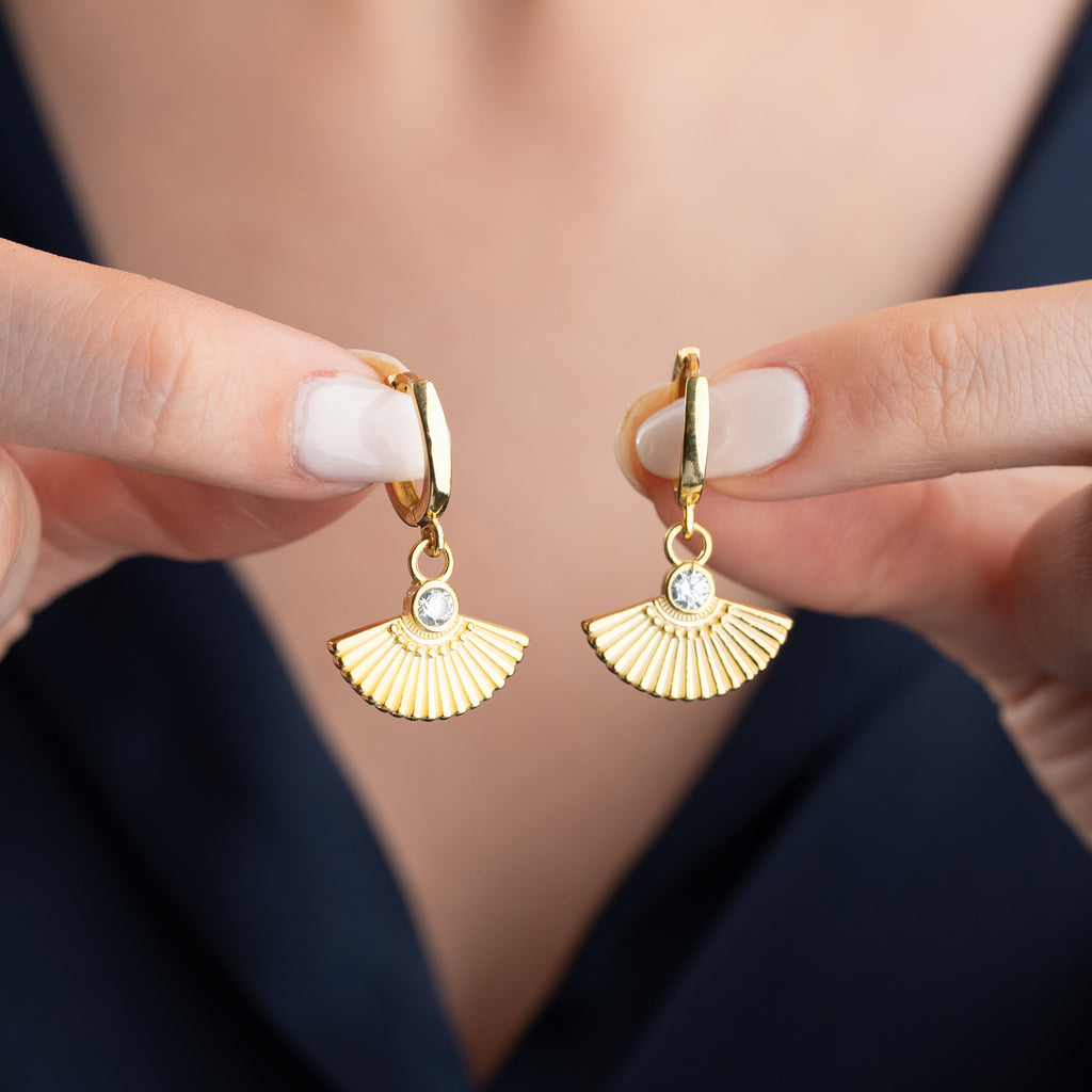 ZIRCONIA FLÄKTÖRHANGEN | 925 SILVER