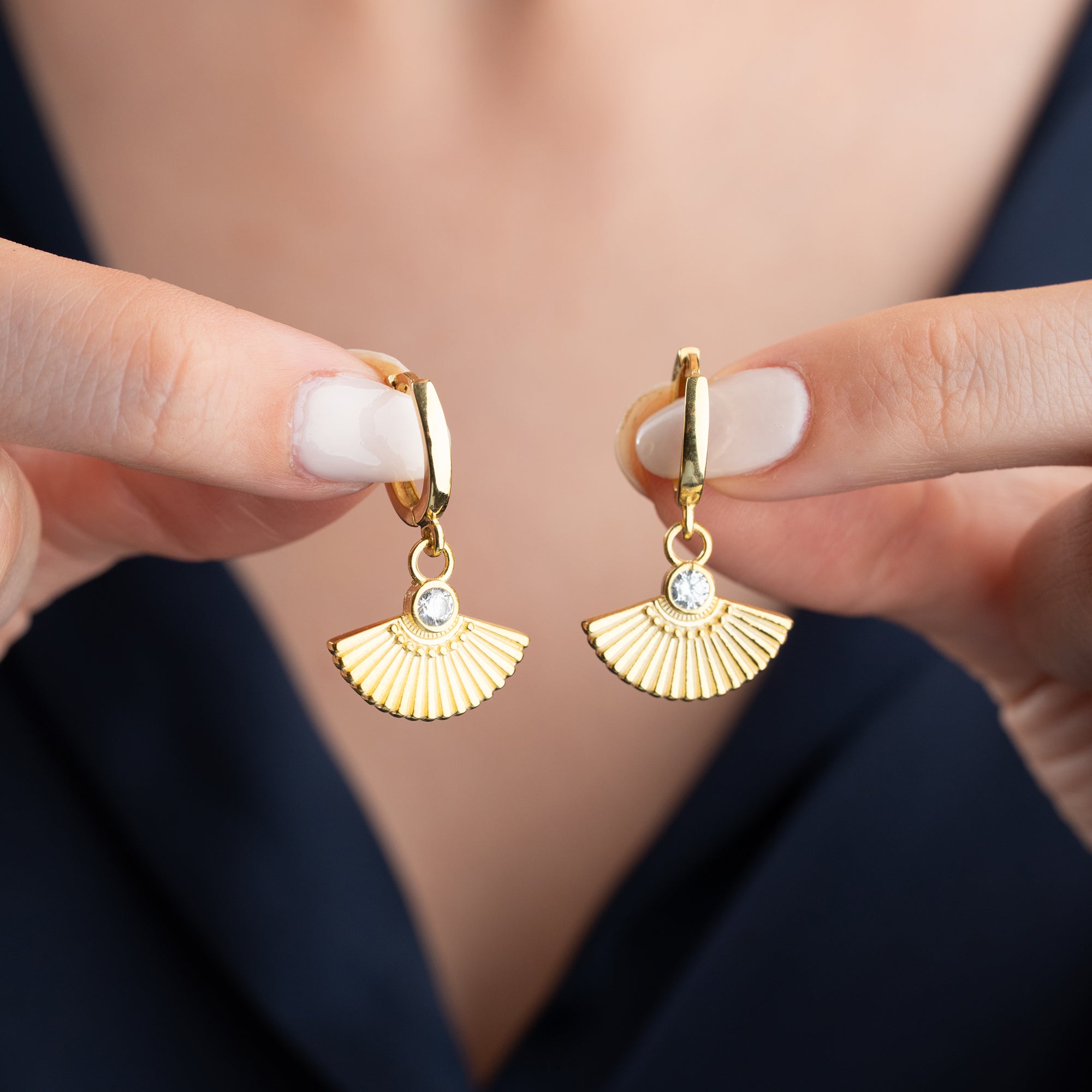 ZIRCONIA FLÄKTÖRHANGEN | 925 SILVER