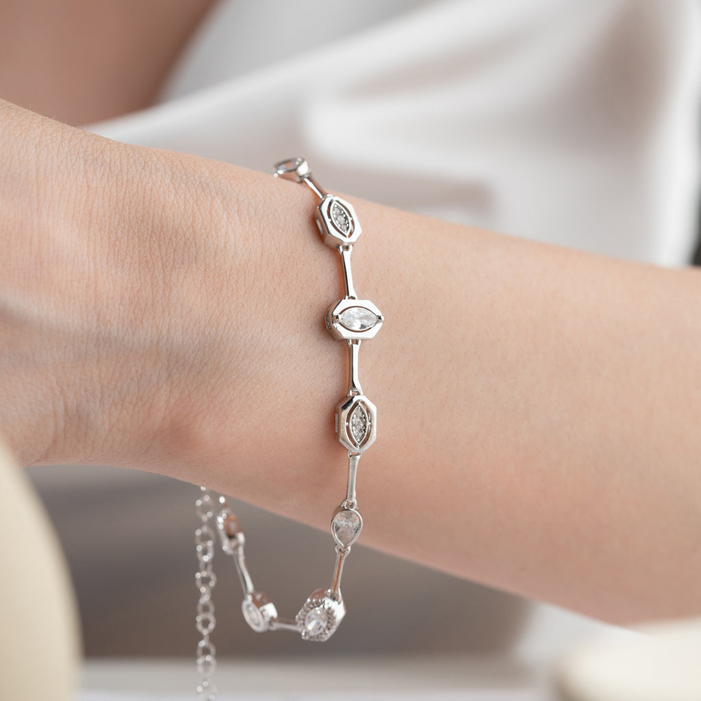 DESIGN FÄRGAT ARMBAND | 925 SILVER