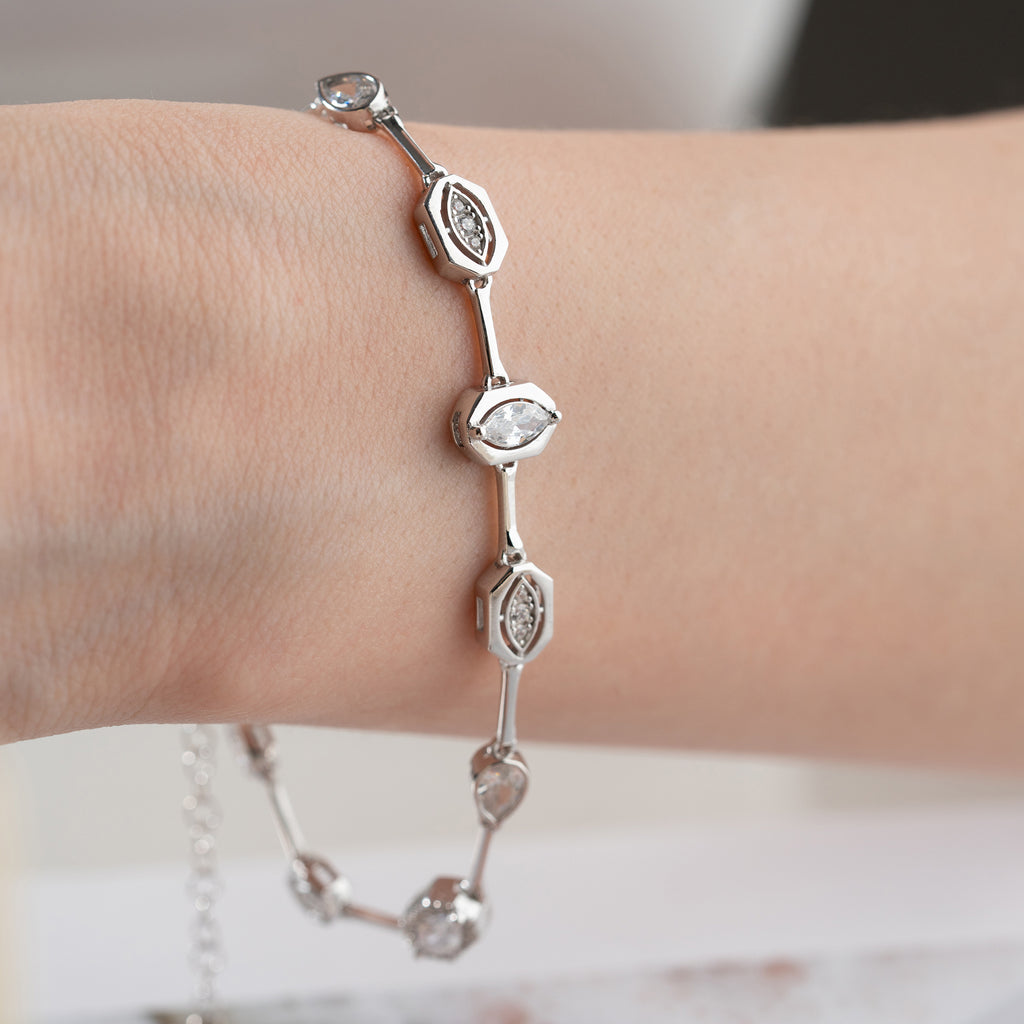 DESIGN FÄRGAT ARMBAND | 925 SILVER