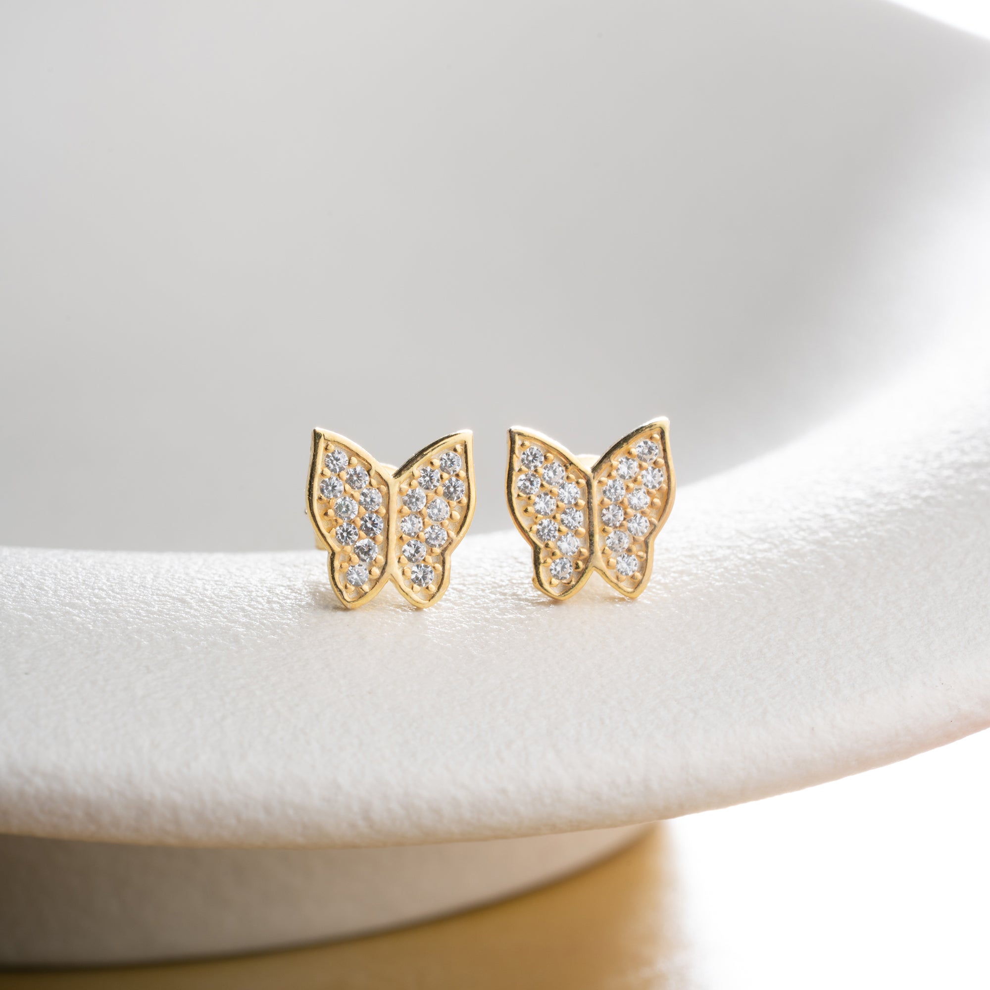 MINI FJÄRILSÖRHANGEN | 925 SILVER