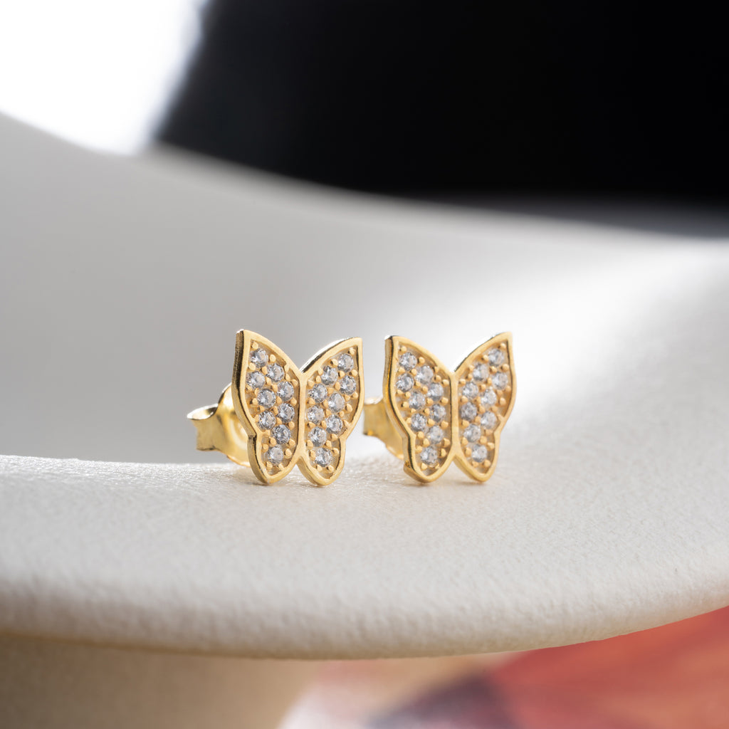 MINI FJÄRILSÖRHANGEN | 925 SILVER