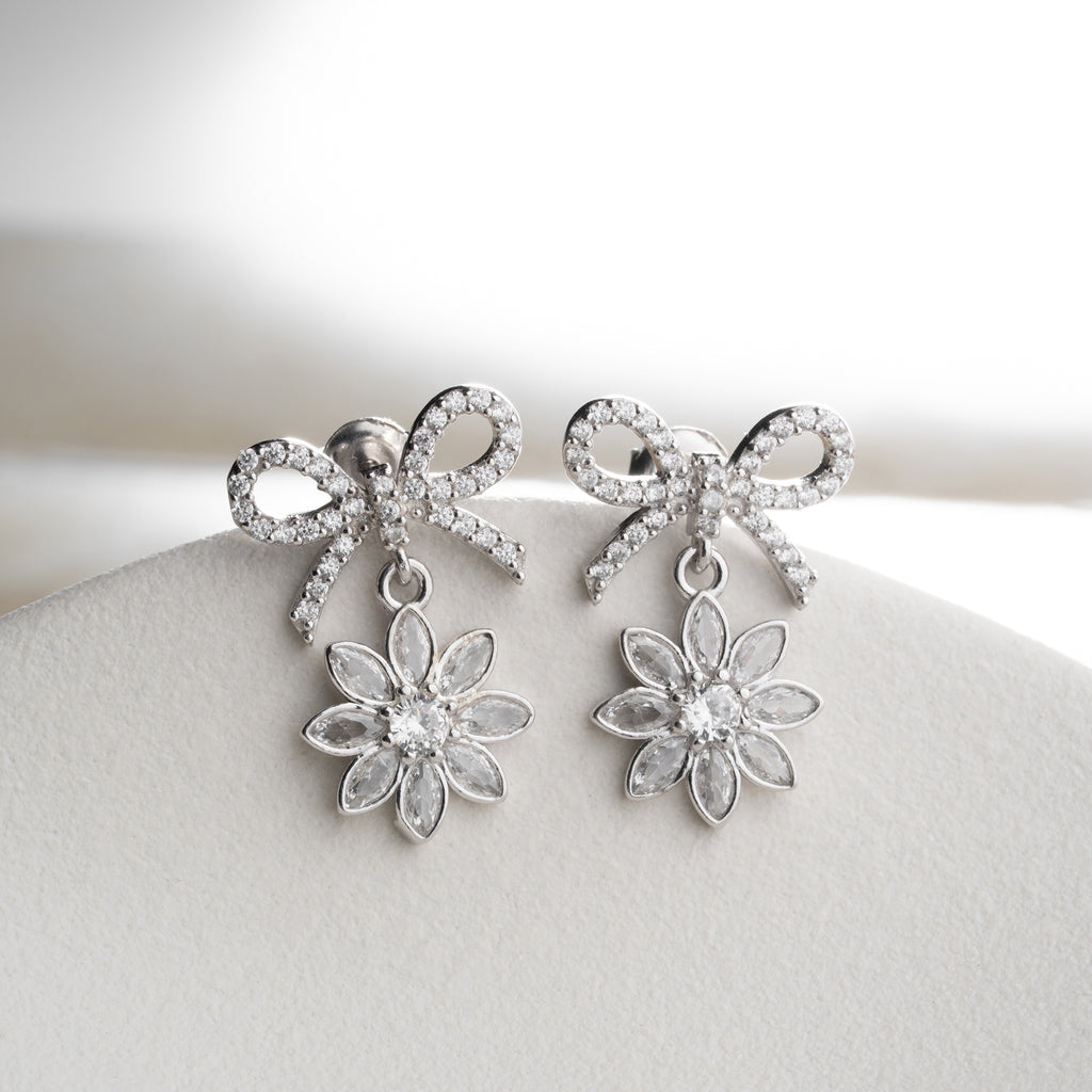 Loop Lotusögonhänge | 925 silver