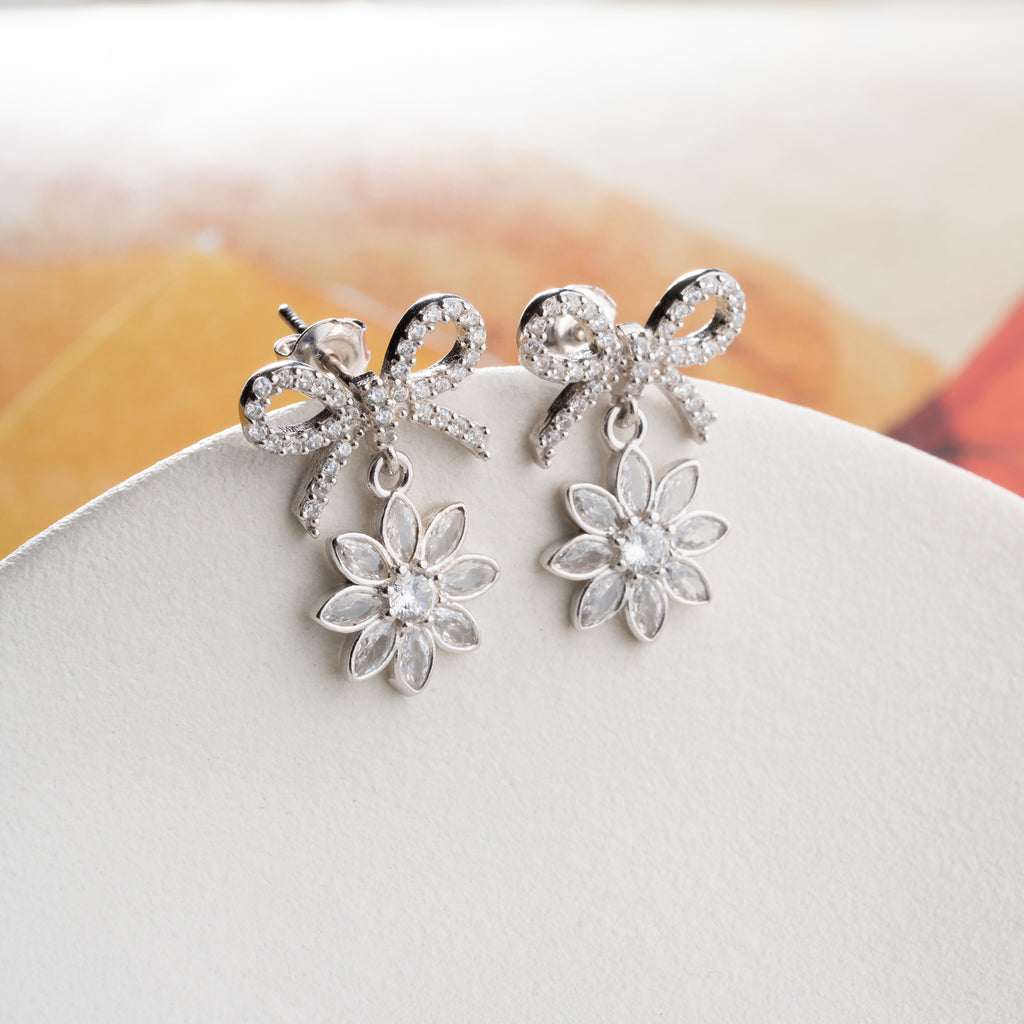 Loop Lotusögonhänge | 925 silver