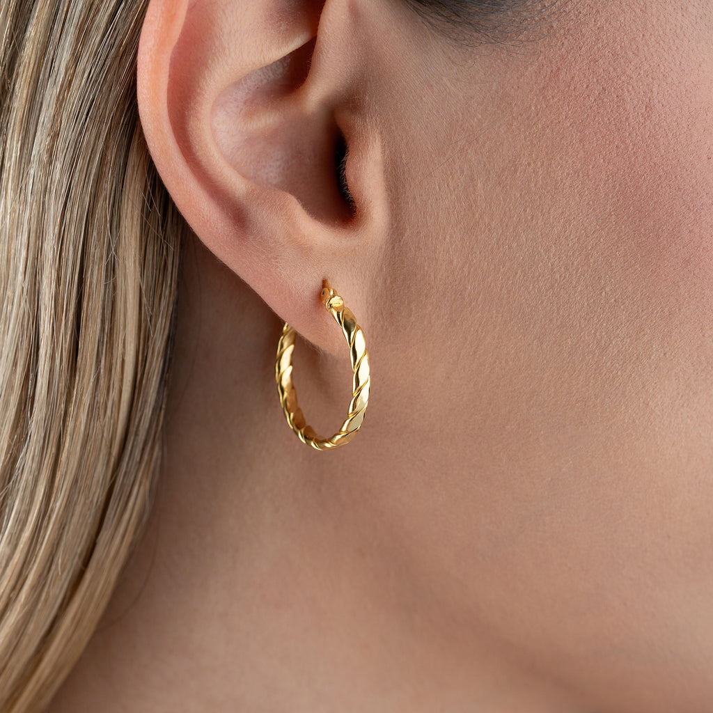 BASIC SPIRALÖRHÄNGEN | 925 SILVER