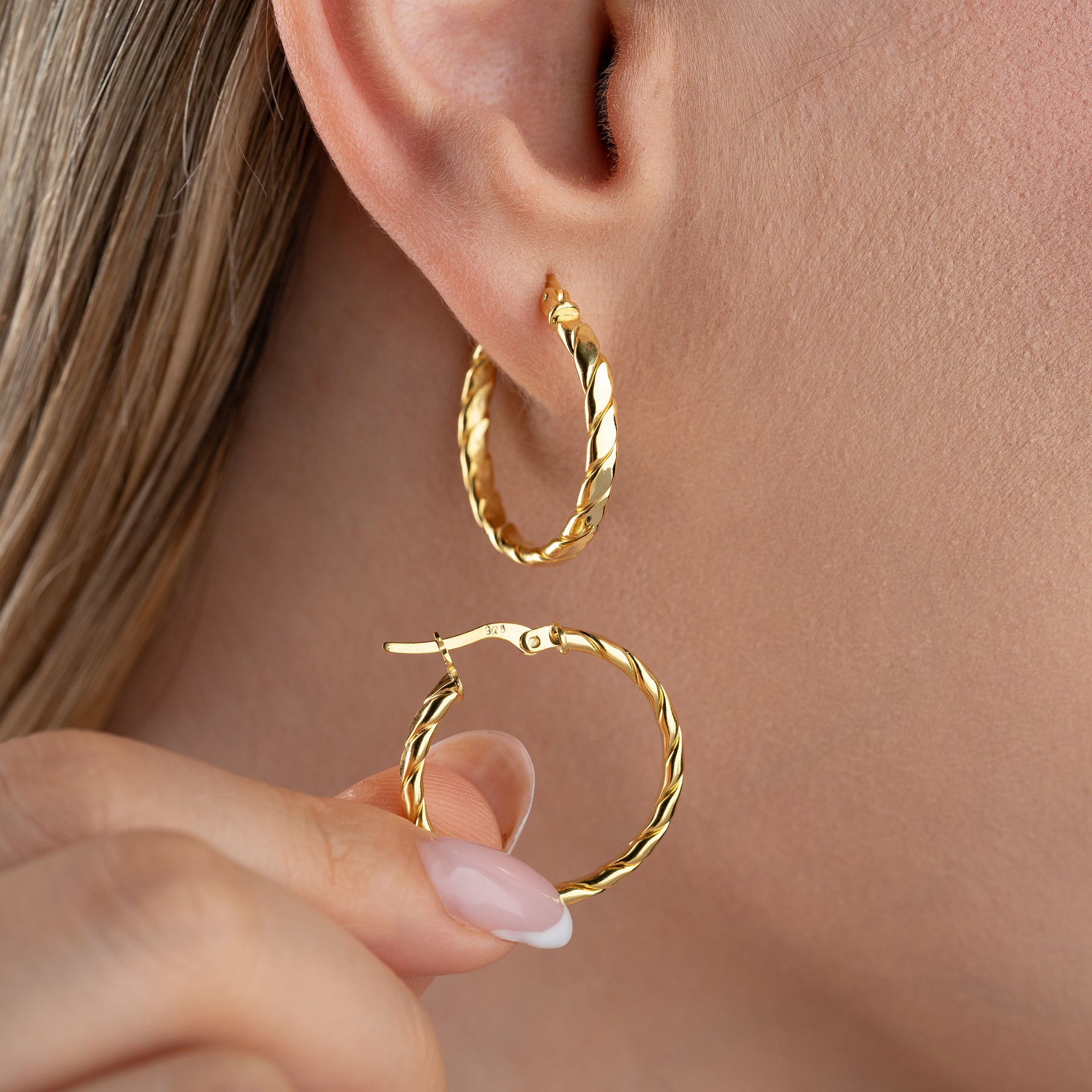 BASIC SPIRALÖRHÄNGEN | 925 SILVER