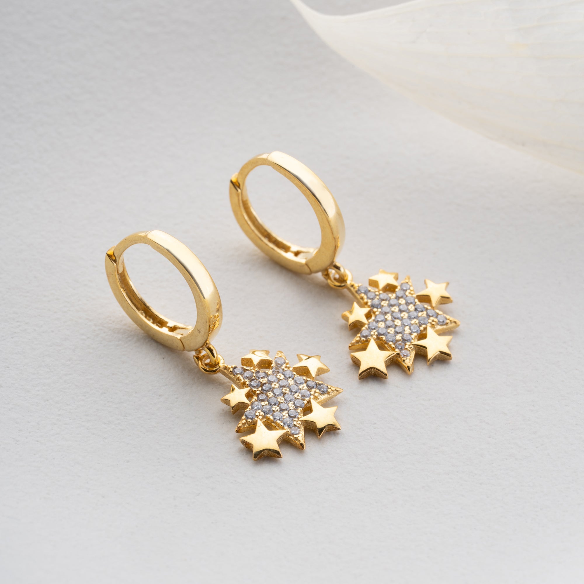 ÖGONHÄNG MED FLERA STJÄRNOR | 925 SILVER