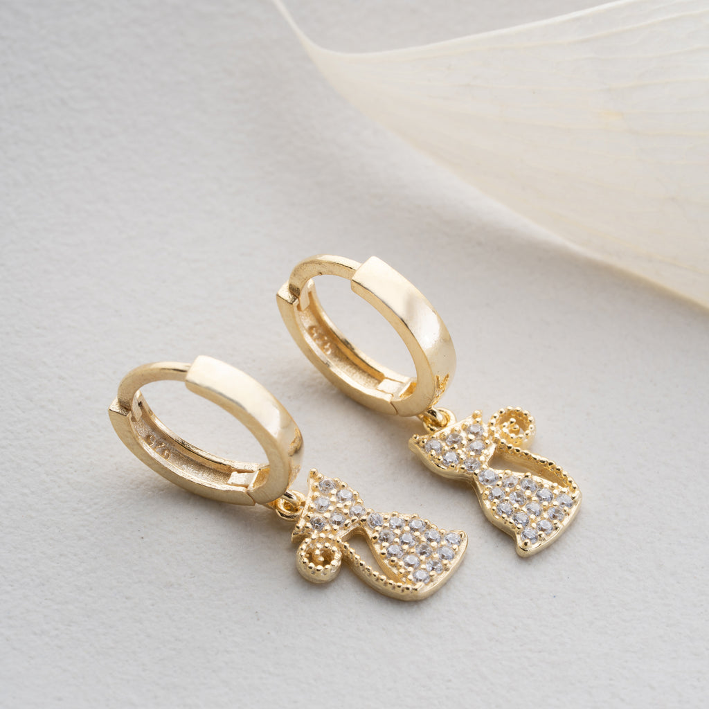 KATTSTENÖRHÄNGEN | 925 SILVER