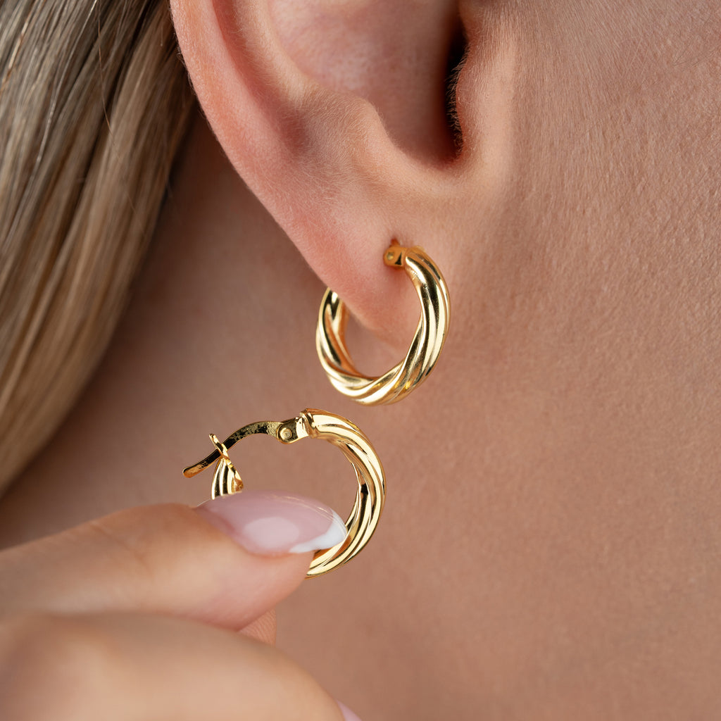 ENKLA TWIST ÖRHÄNGEN | 925 SILVER