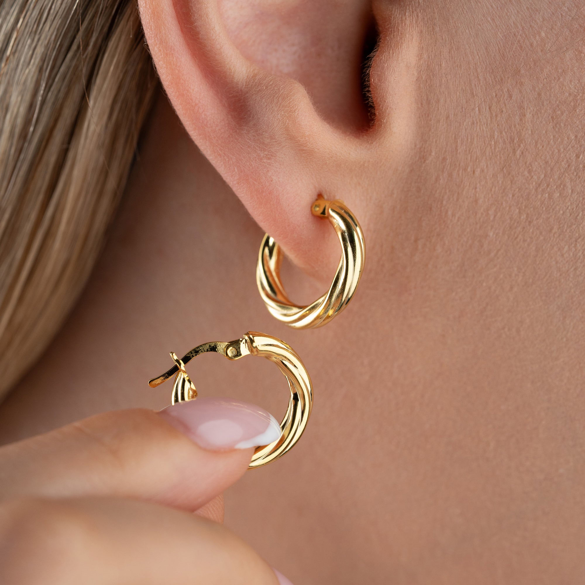 ENKLA TWIST ÖRHÄNGEN | 925 SILVER