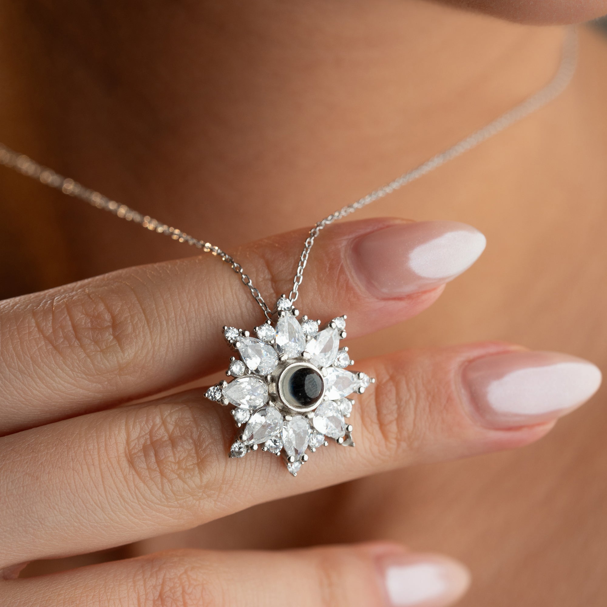 CRYSTAL LOTUS KEDJA | 925 SILVER 