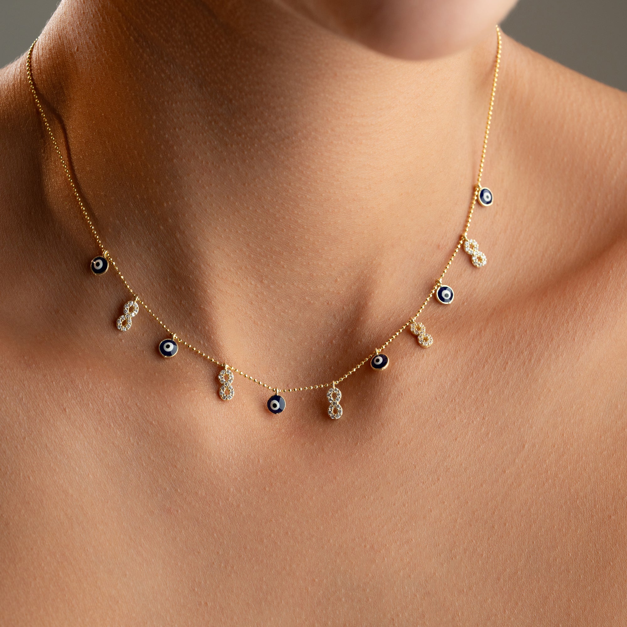 INFINITY X NAZAR HALSBAND | 925 SILVER 