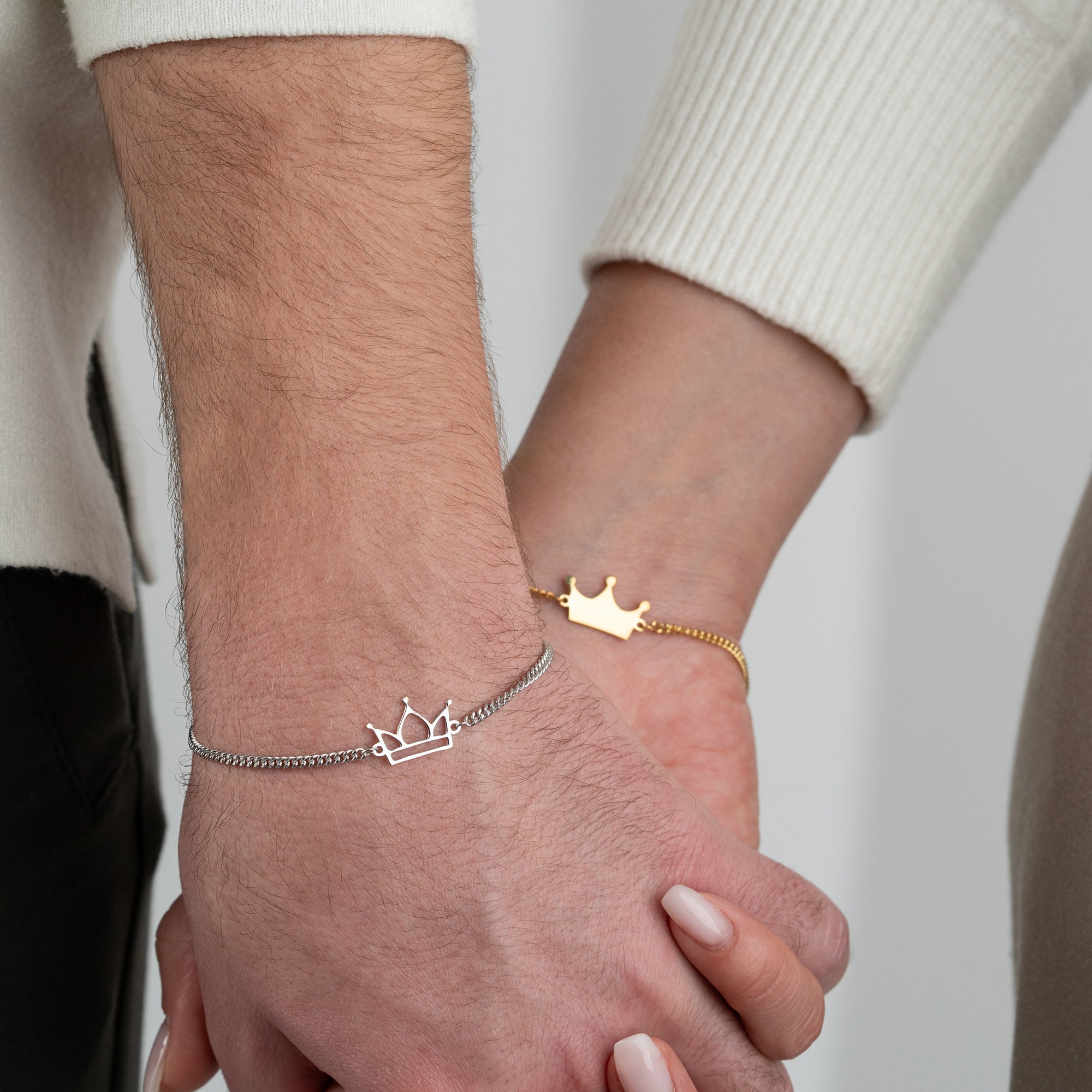 KING & QUEEN PARTNERARMBAND | 925 SILVER