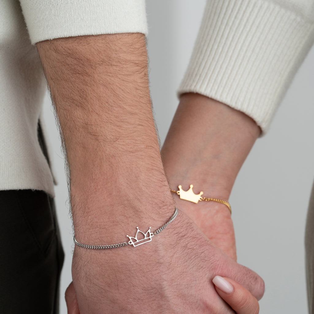 KING & QUEEN PARTNERARMBAND | 925 SILVER
