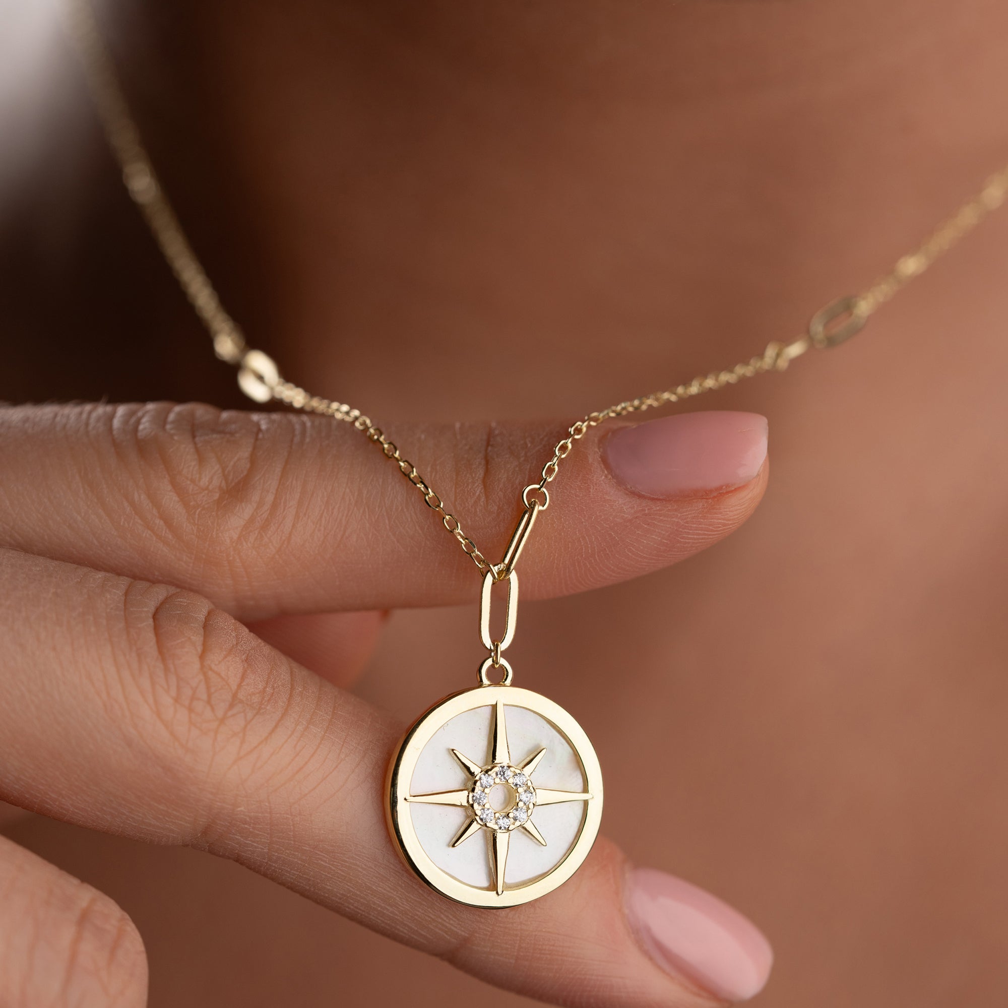GULDPOLSTJÄRNEHALSBAND | 925 SILVER