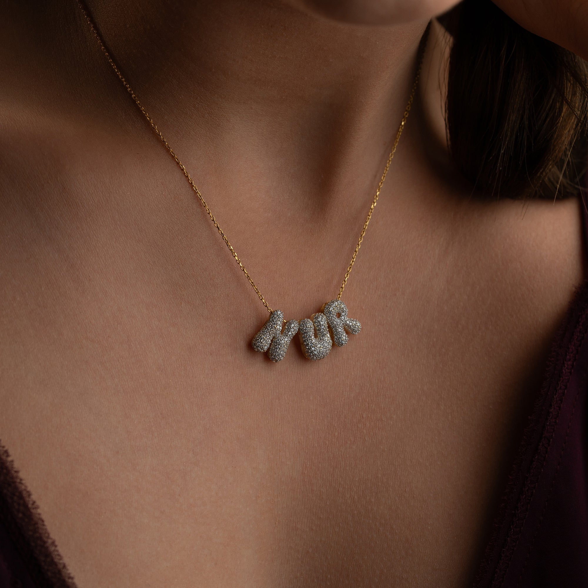 BUBBELZIRKONIA-NAMNHALSBAND | 925 SILVER 