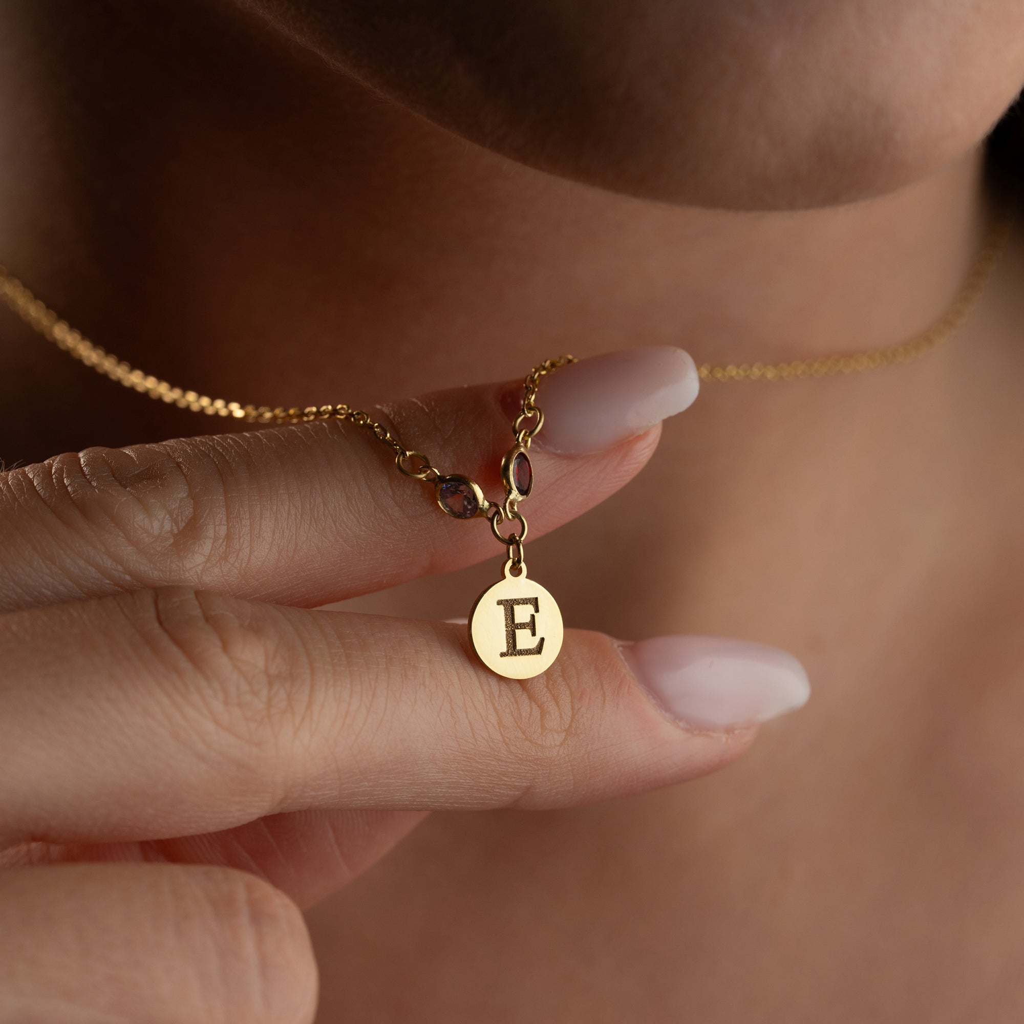 FÖDELSESTENSPLATTA KRAGE| 925 SILVER