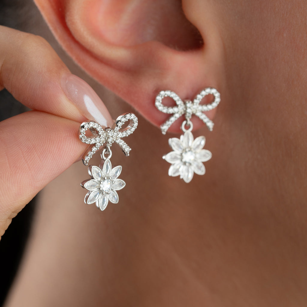 Loop Lotusögonhänge | 925 silver