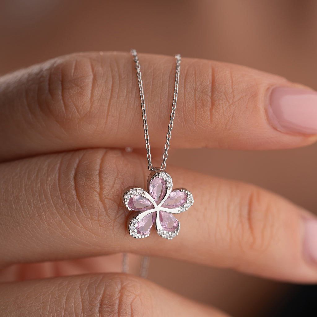 ROSA PRÄSTKRAGEHALSBAND | 925 SILVER