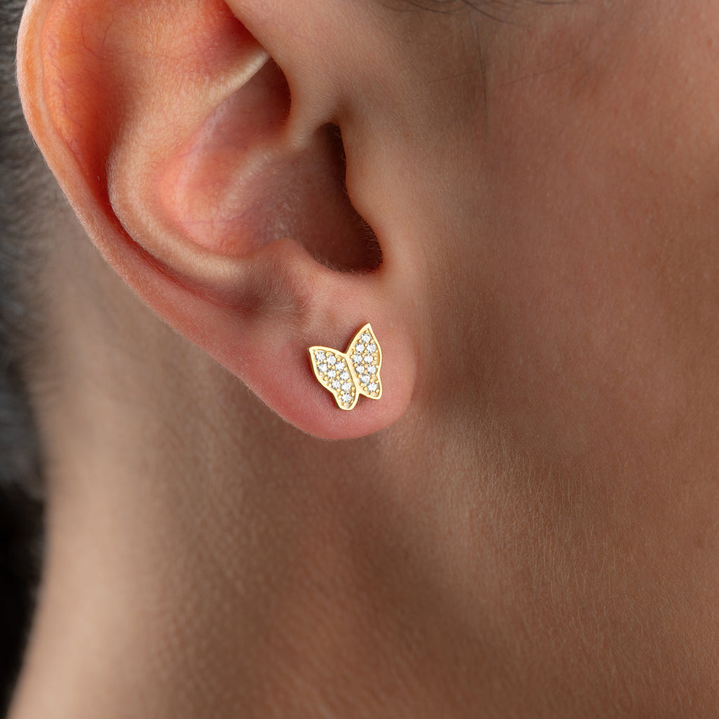 MINI FJÄRILSÖRHANGEN | 925 SILVER