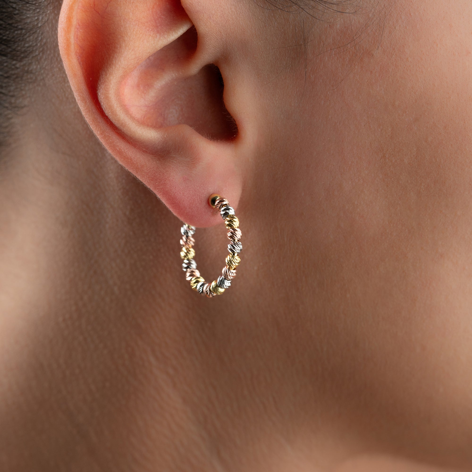 TRICOLOR ÖGONHÄNGNING | 925 SILVER