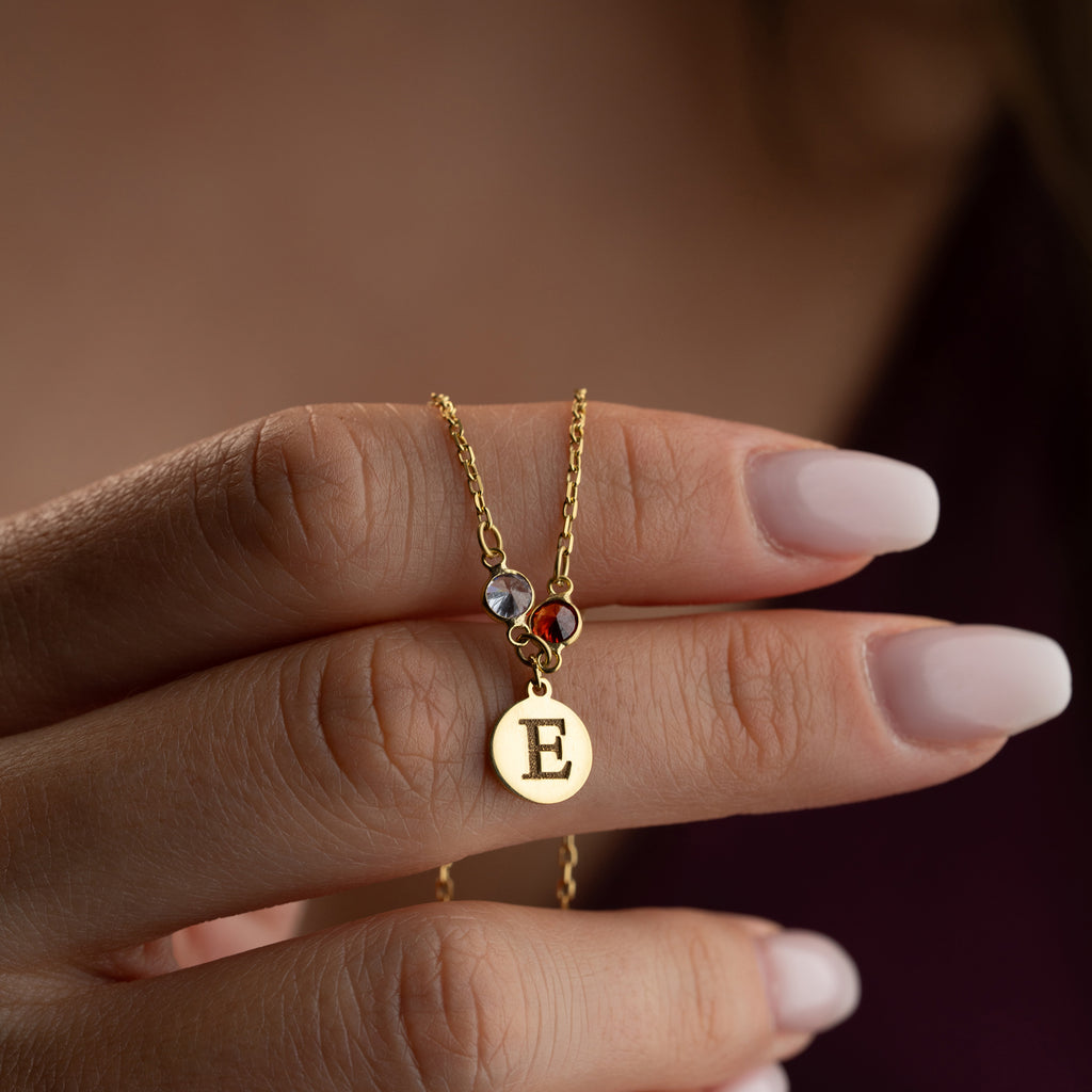 FÖDELSESTENSPLATTA KRAGE| 925 SILVER