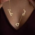 2'HAN NAMN KEDJA MED HJÄRTA | 925 SILVER
