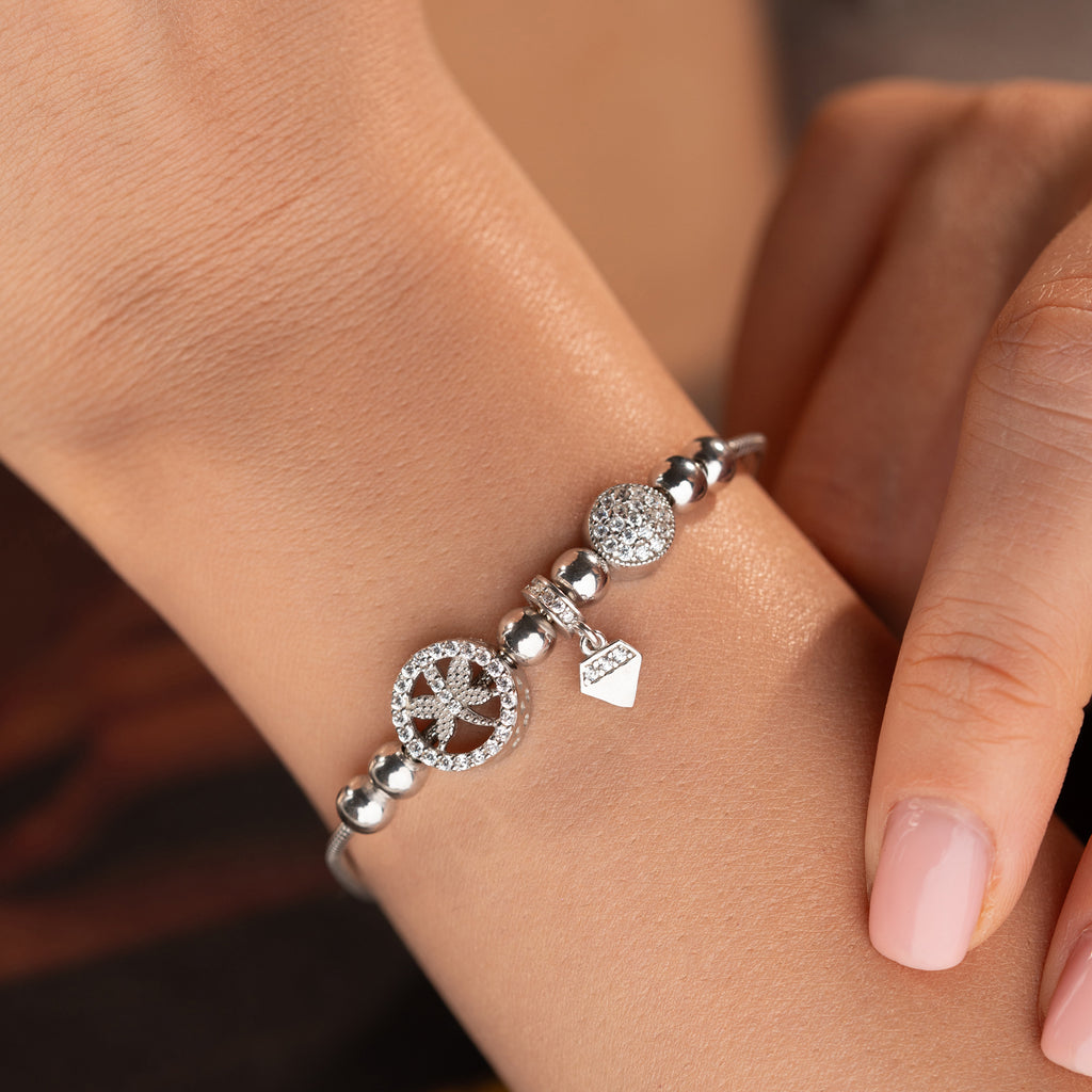 CHARMARMBAND MED LYCKOCHARM | 925 SILVER