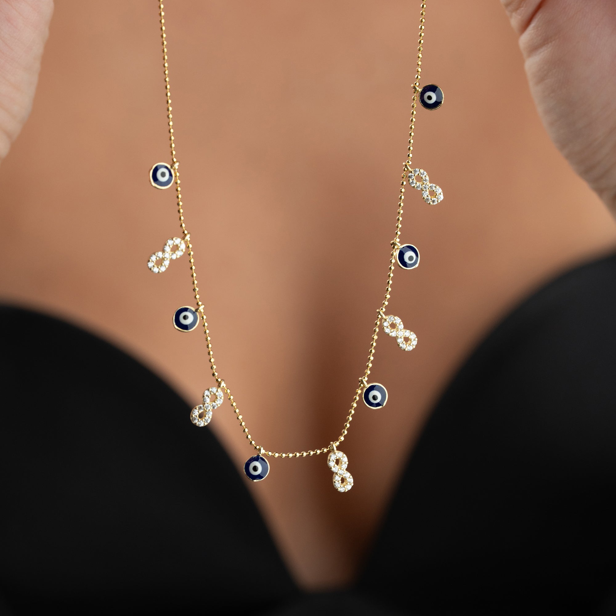 INFINITY X NAZAR HALSBAND | 925 SILVER 