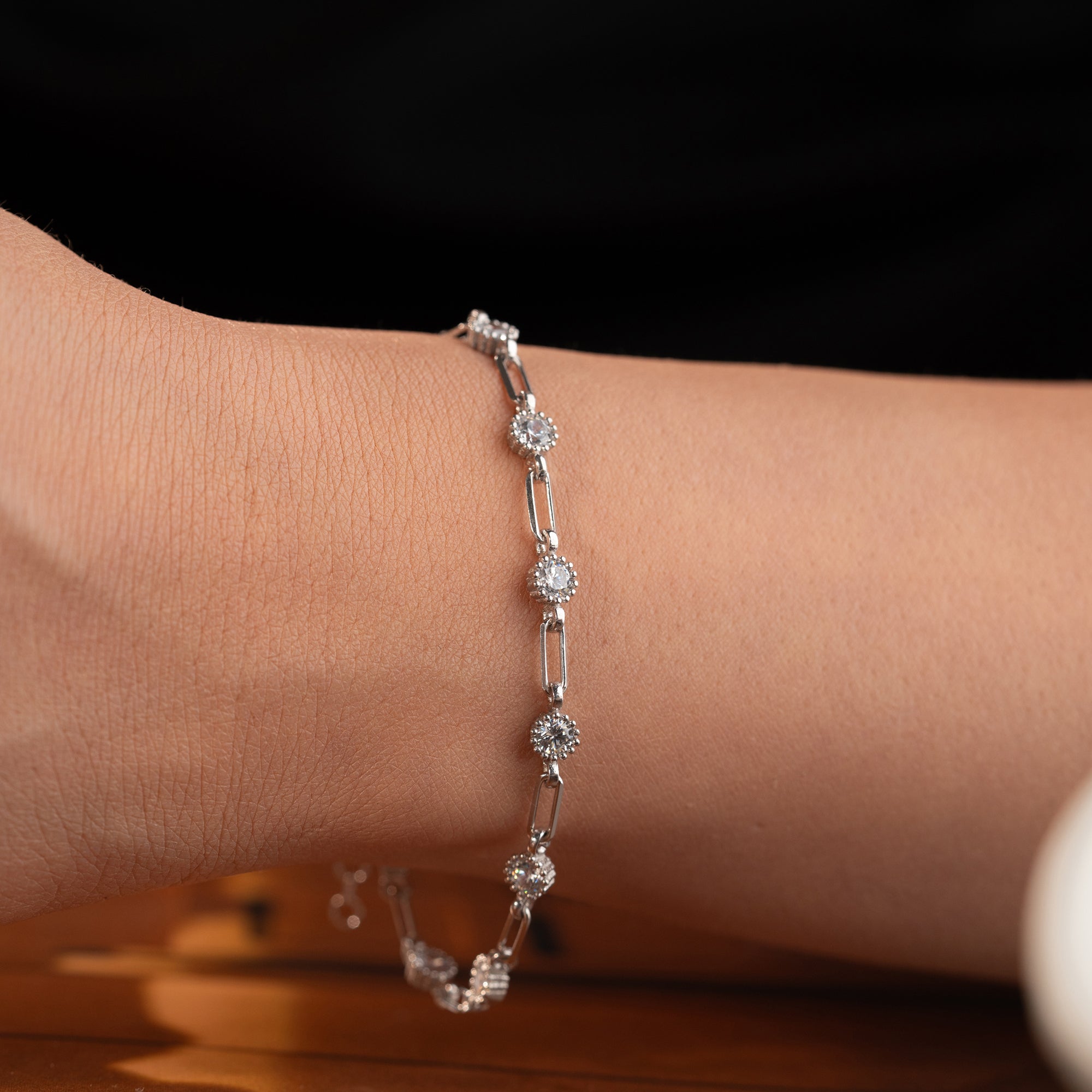 ARMBAND MED MINI ZIRKONER | 925 SILVER