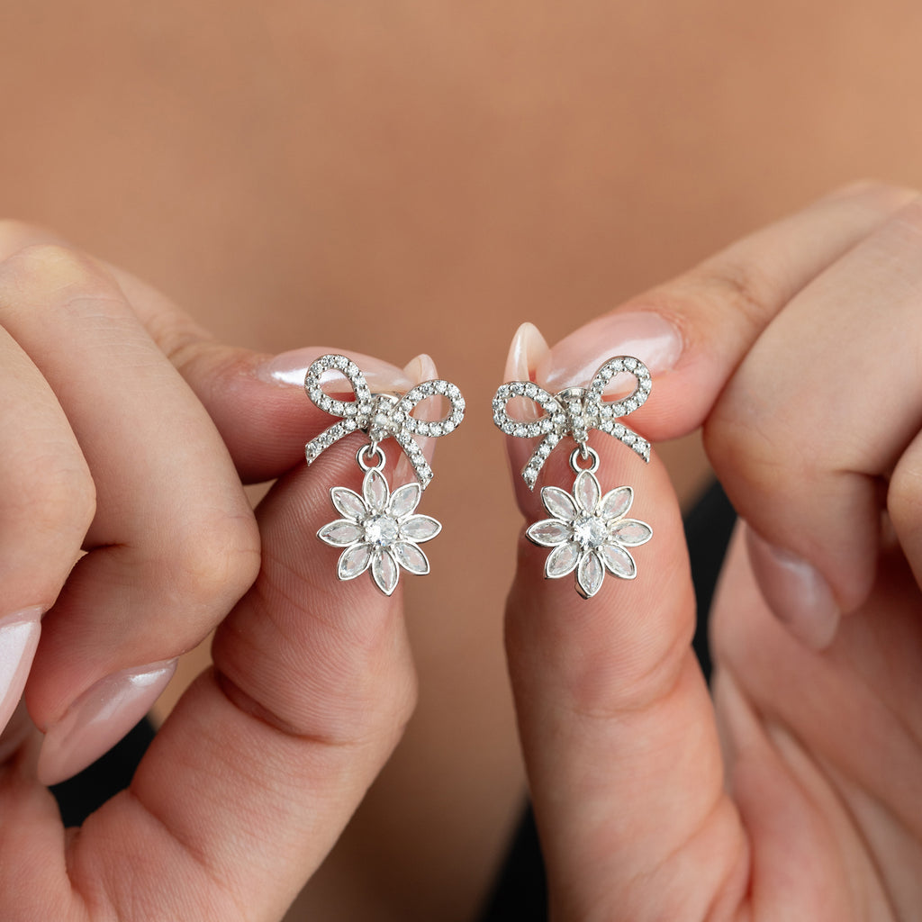 Loop Lotusögonhänge | 925 silver