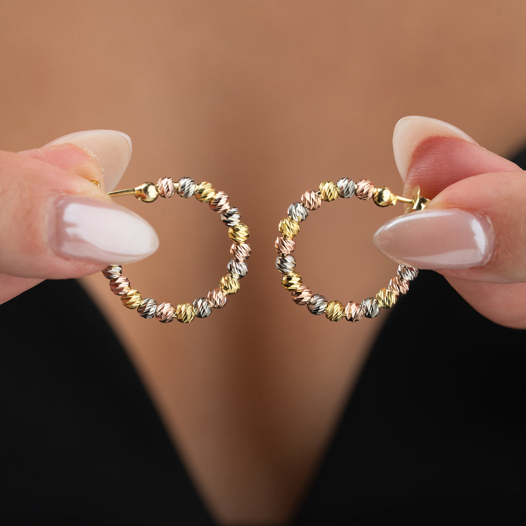 TRICOLOR ÖGONHÄNGNING | 925 SILVER