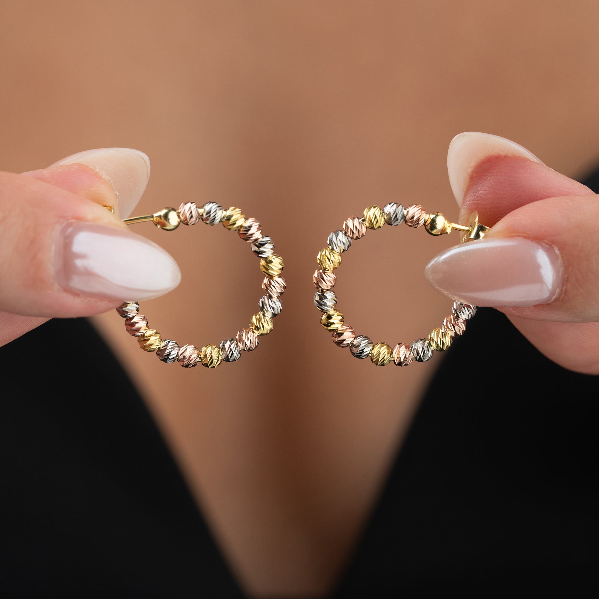 TRICOLOR ÖGONHÄNGNING | 925 SILVER