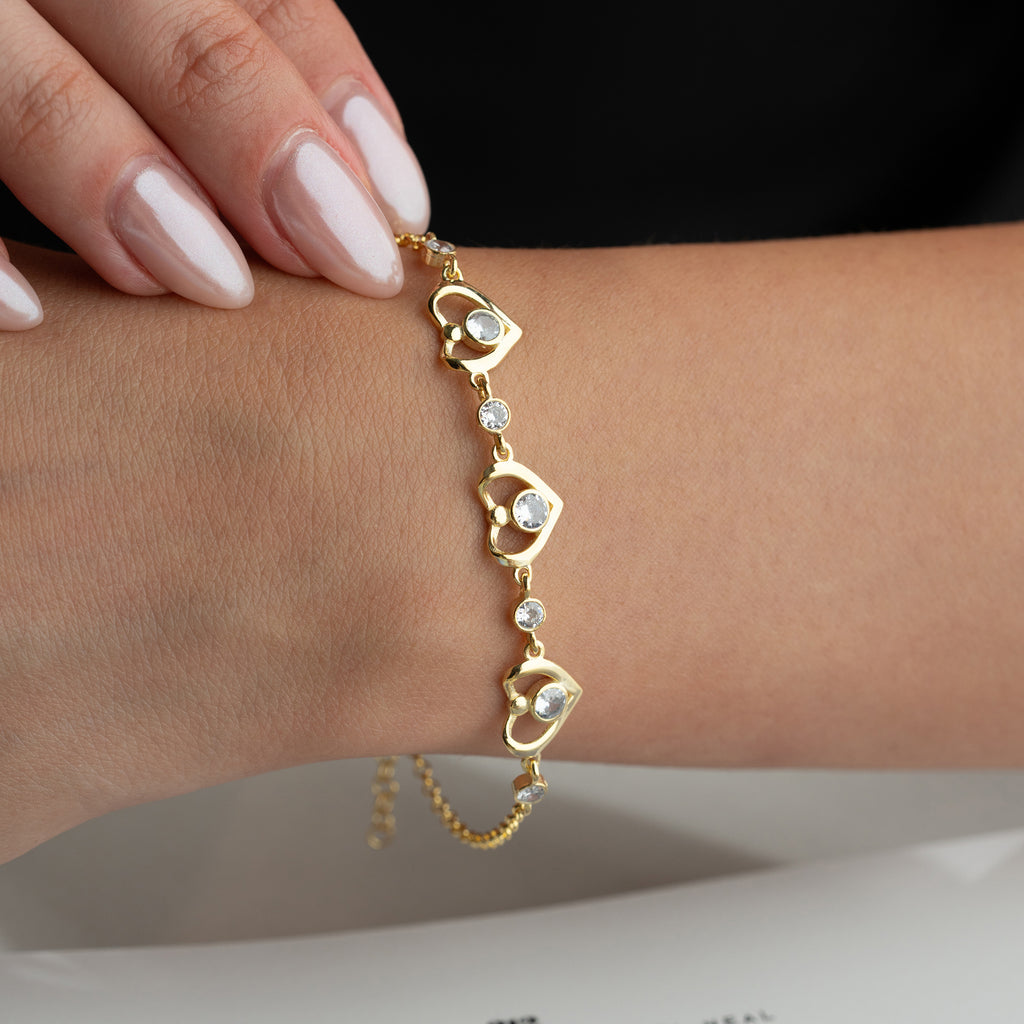 RUYA HJÄRTA ARMBAND | 925 SILVER