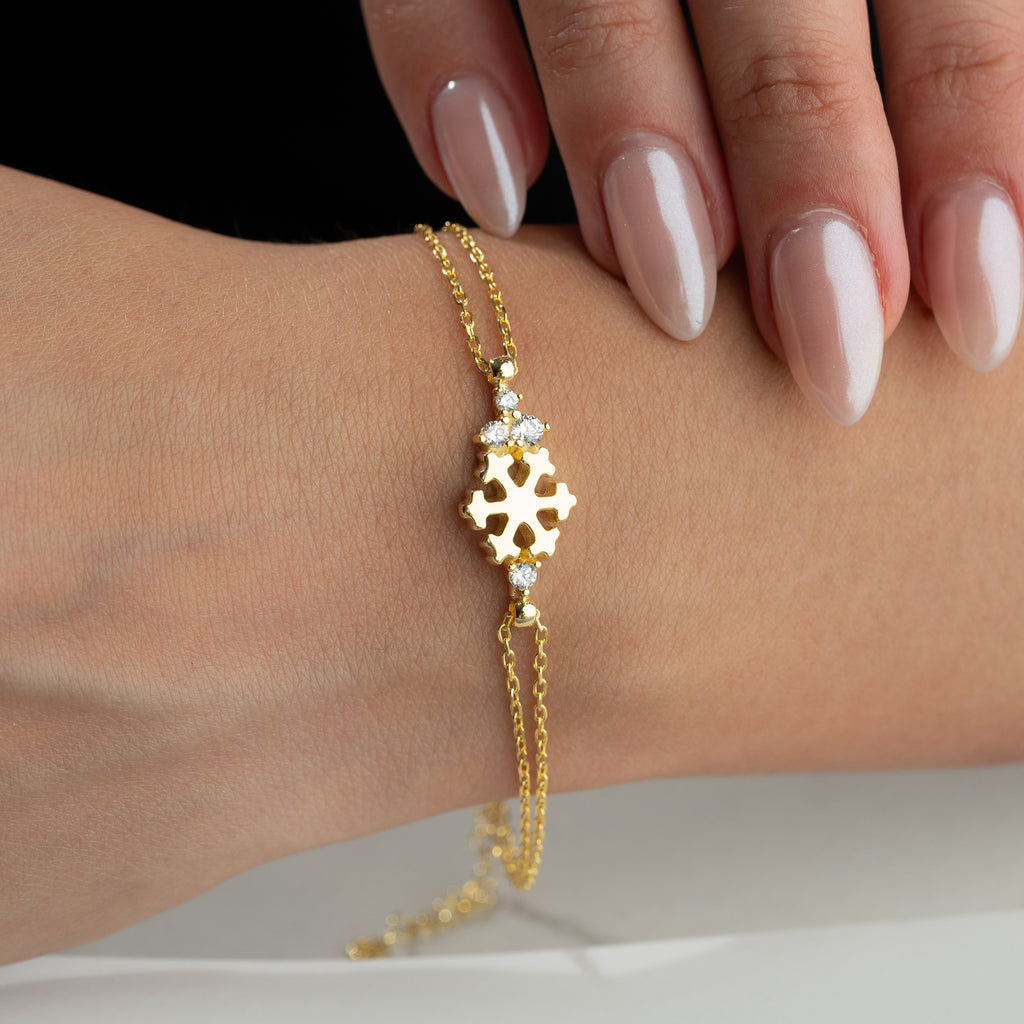 SNÖFLÅNGESTENARMBAND | 925 SILVER