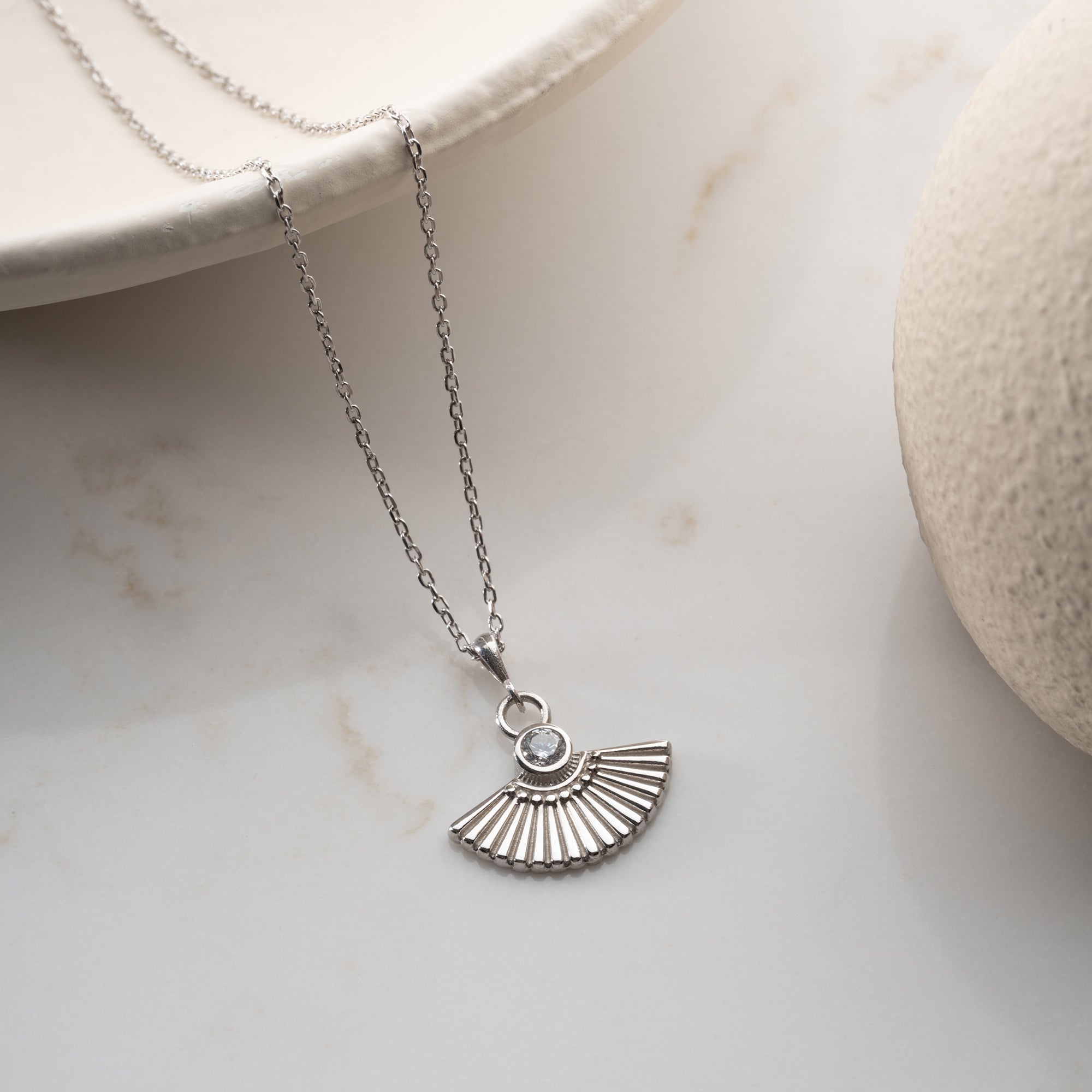 ZIRKONIUMFLÄKTKRAS | 925 SILVER