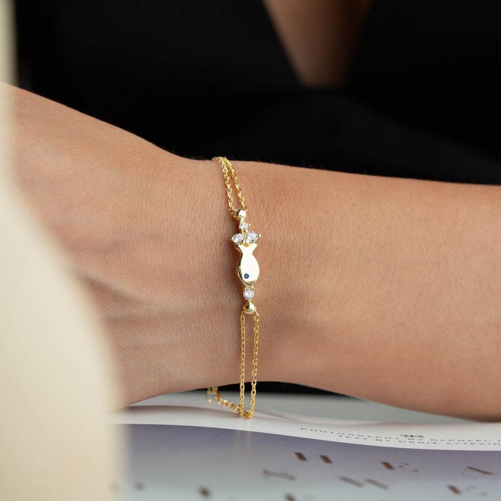 ARMBAND FÖR FISKSTEN | 925 SILVER