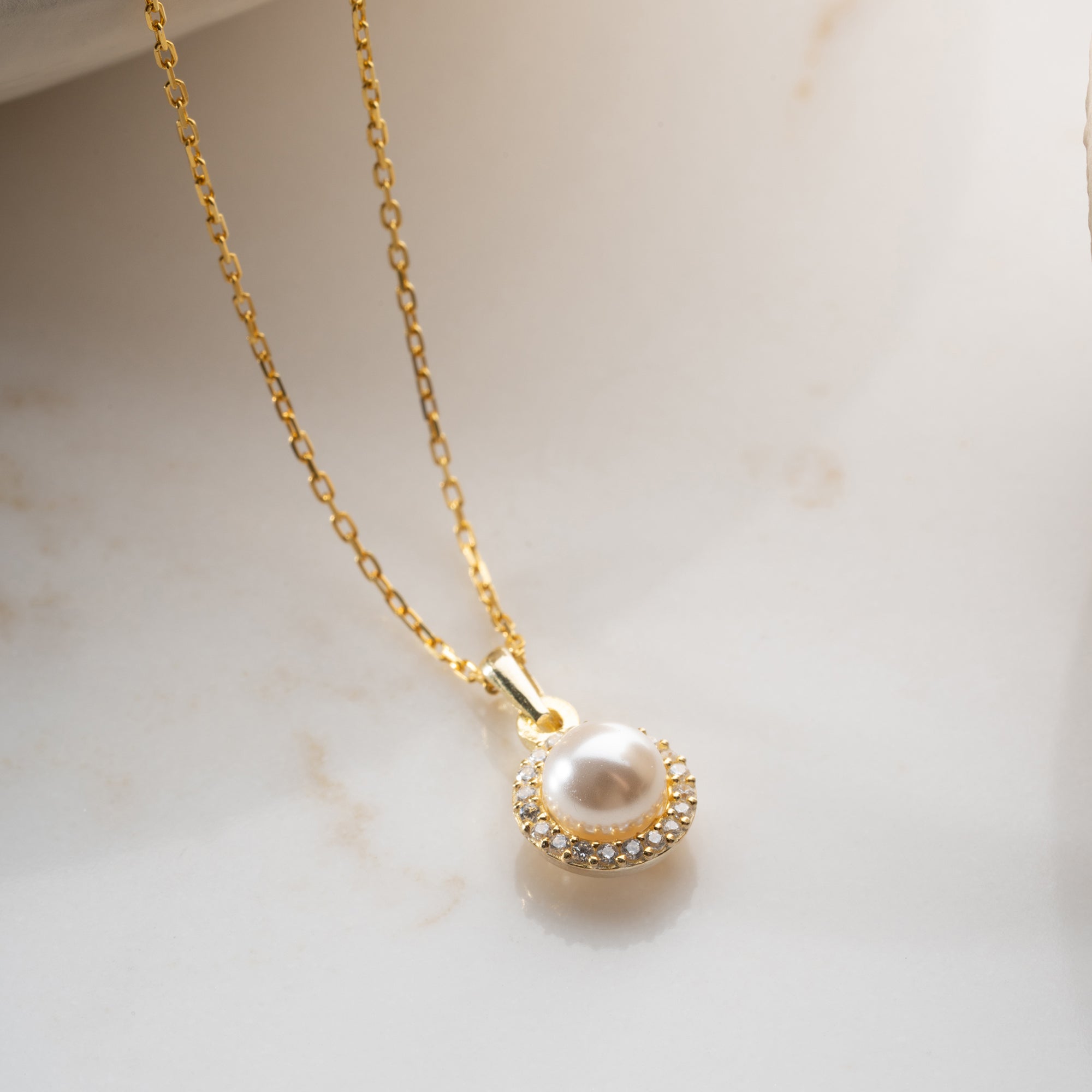 ZIRKONIAPÄRLHALSBAND | 925 SILVER