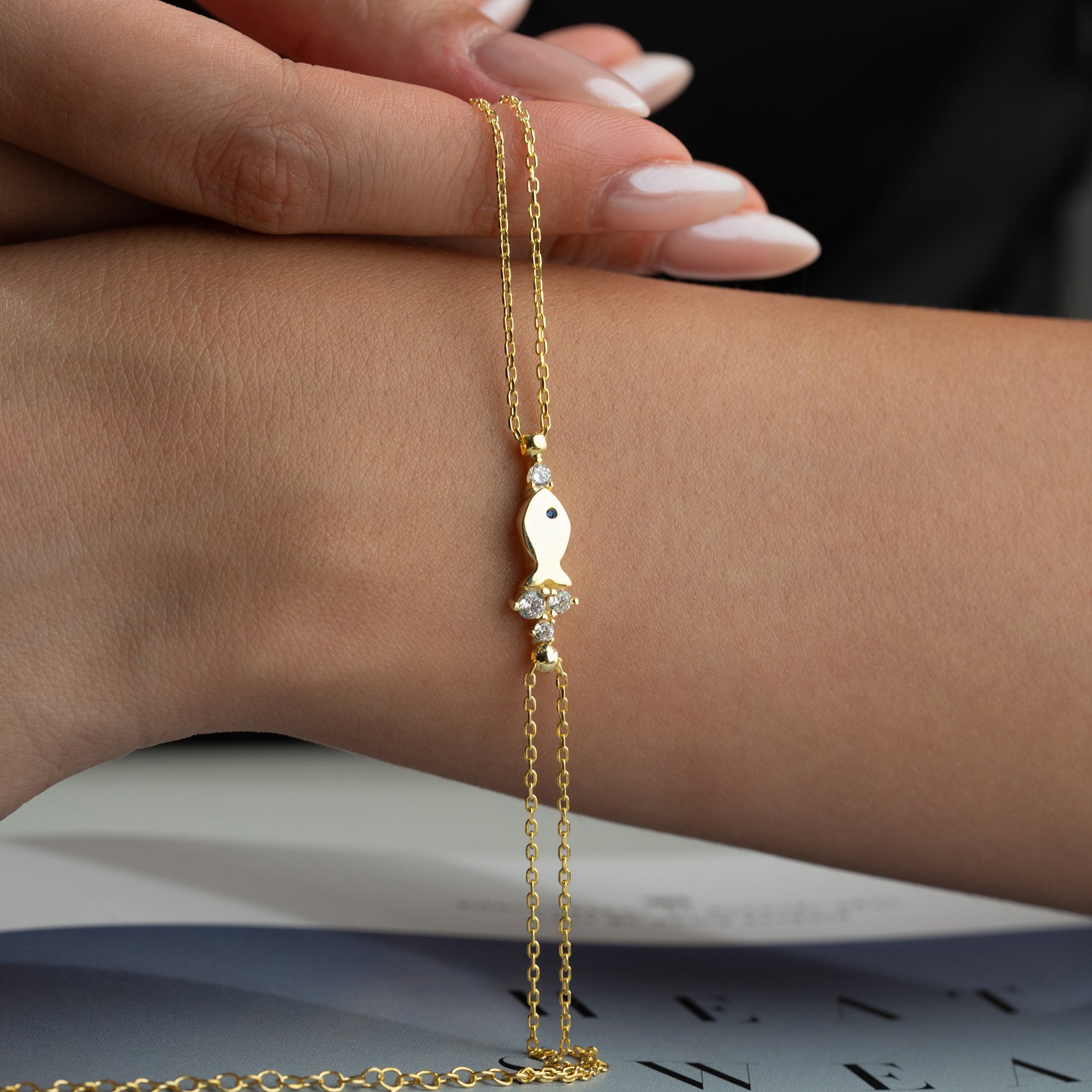 ARMBAND FÖR FISKSTEN | 925 SILVER