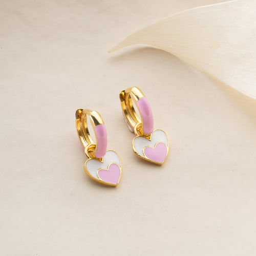 BARNENS TVÅHJÄRTAÖRHÄNGEN | 925 SILVER