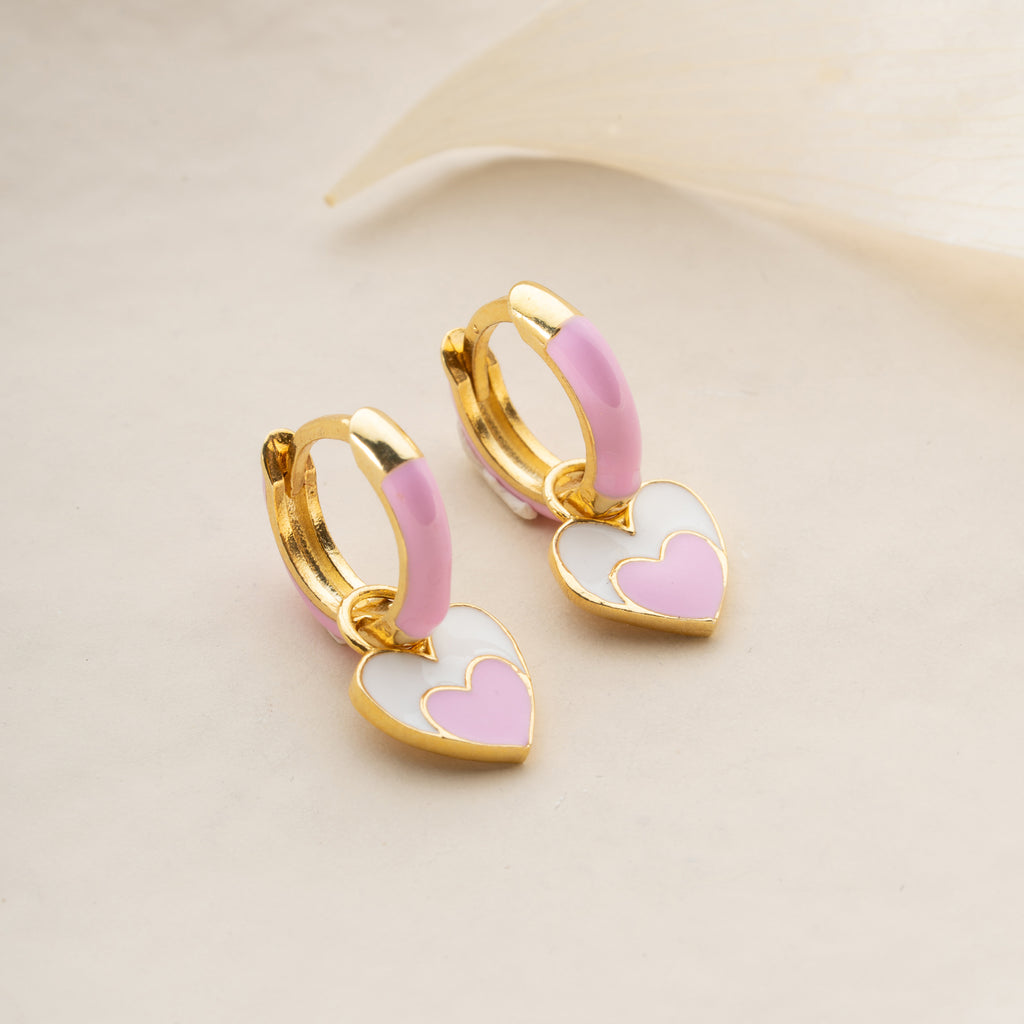 BARNENS TVÅHJÄRTAÖRHÄNGEN | 925 SILVER