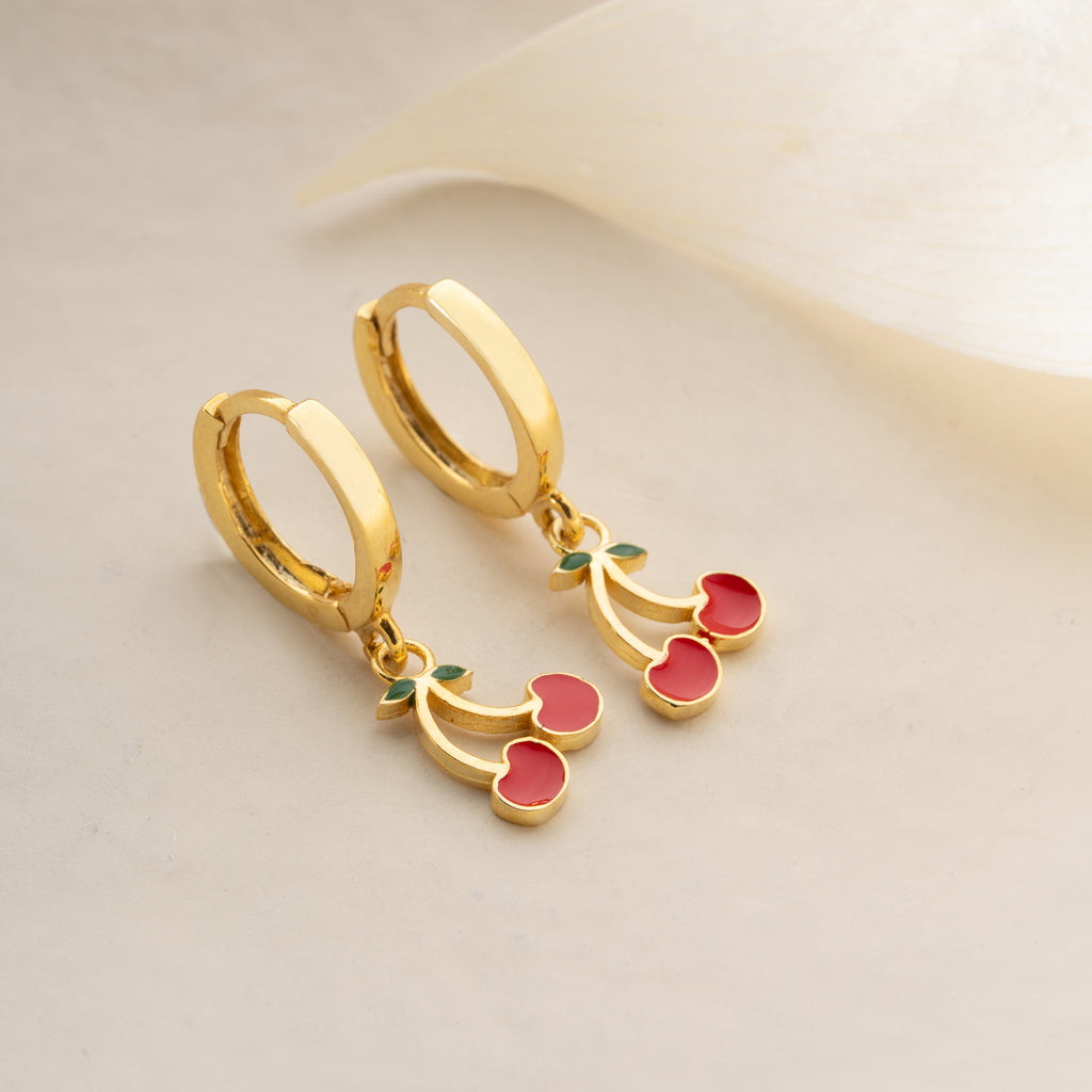 BARNS KÖRSBÄRÖRHANGEN | 925 SILVER