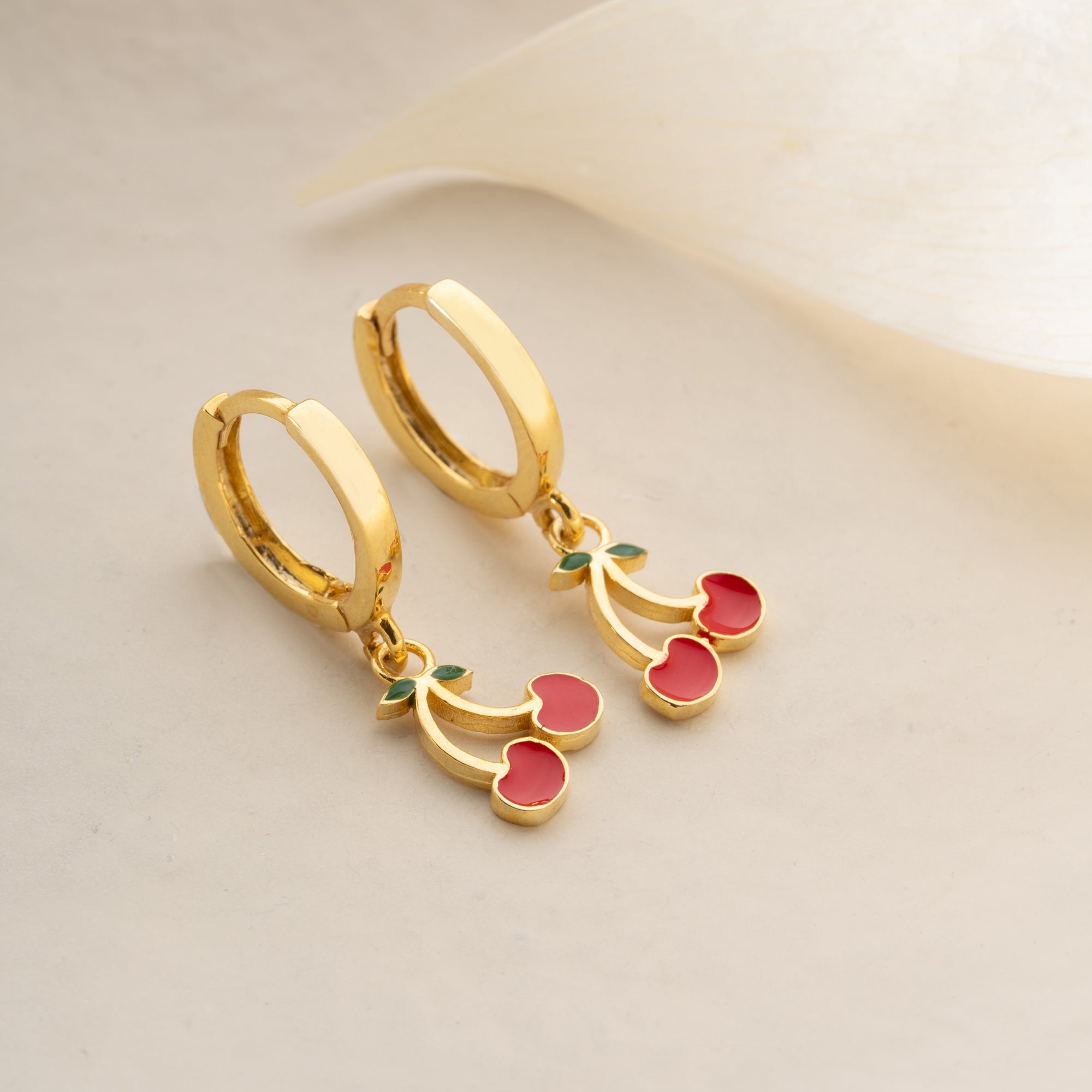 BARNS KÖRSBÄRÖRHANGEN | 925 SILVER