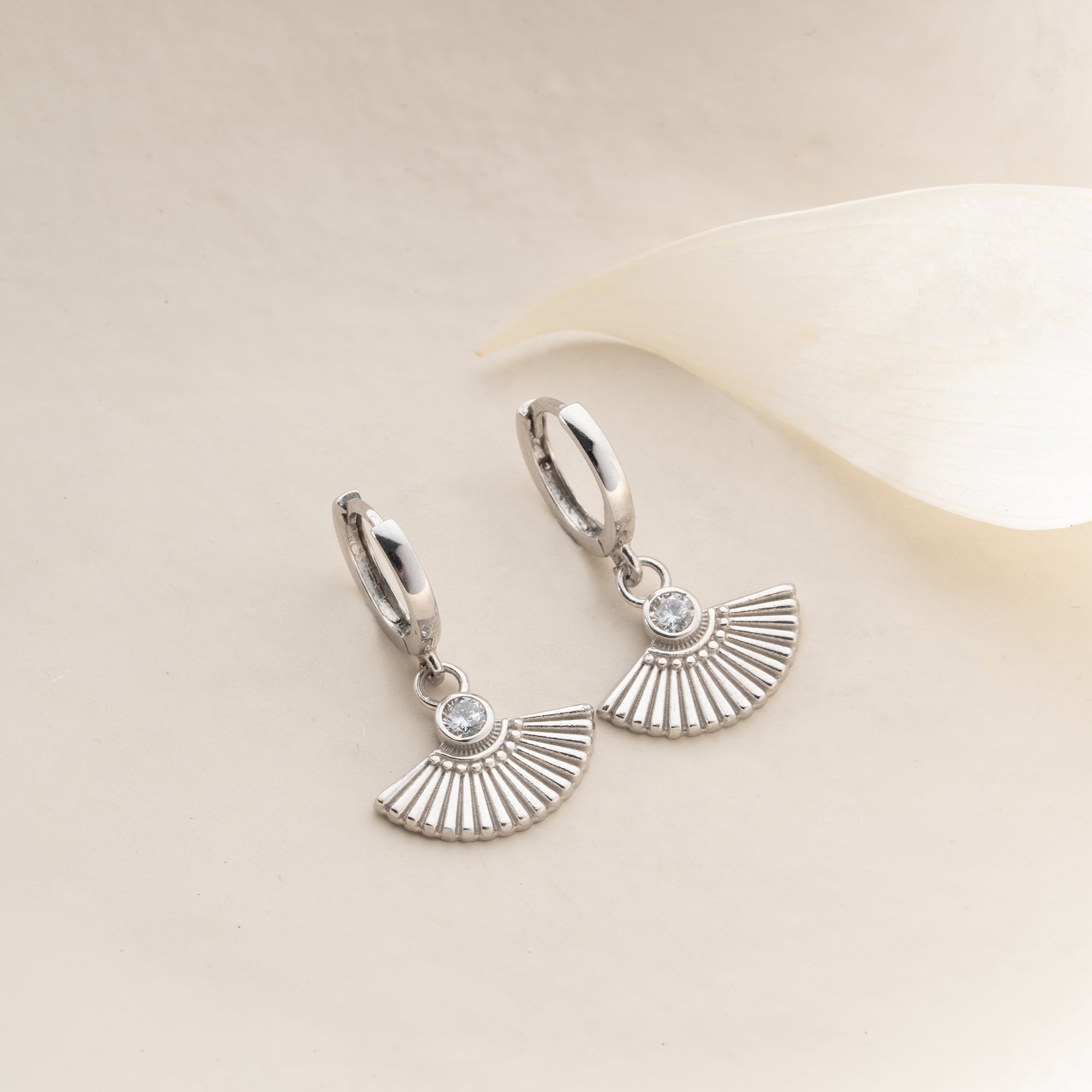 ZIRCONIA FLÄKTÖRHANGEN | 925 SILVER