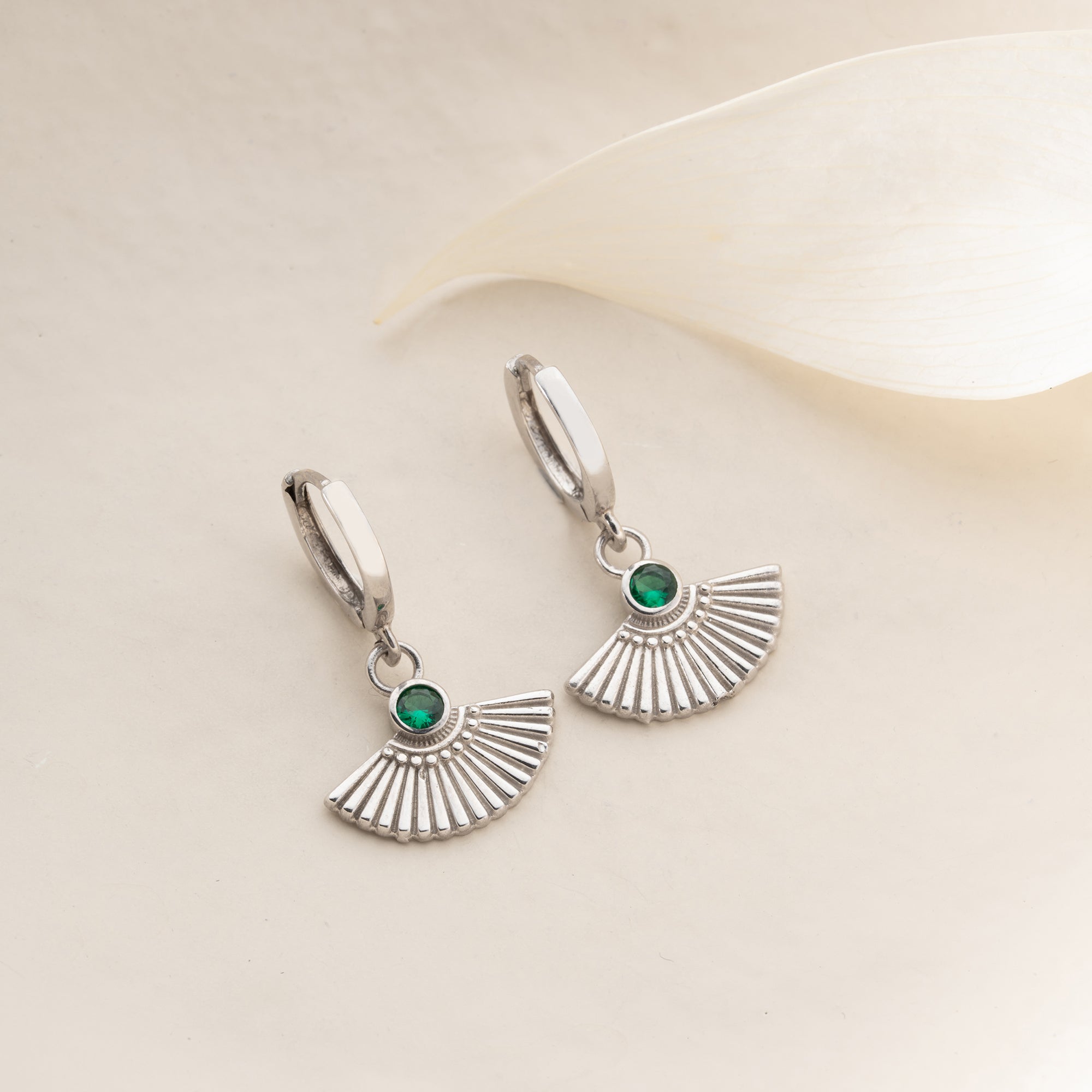 ZIRCONIA FLÄKTÖRHANGEN | 925 SILVER