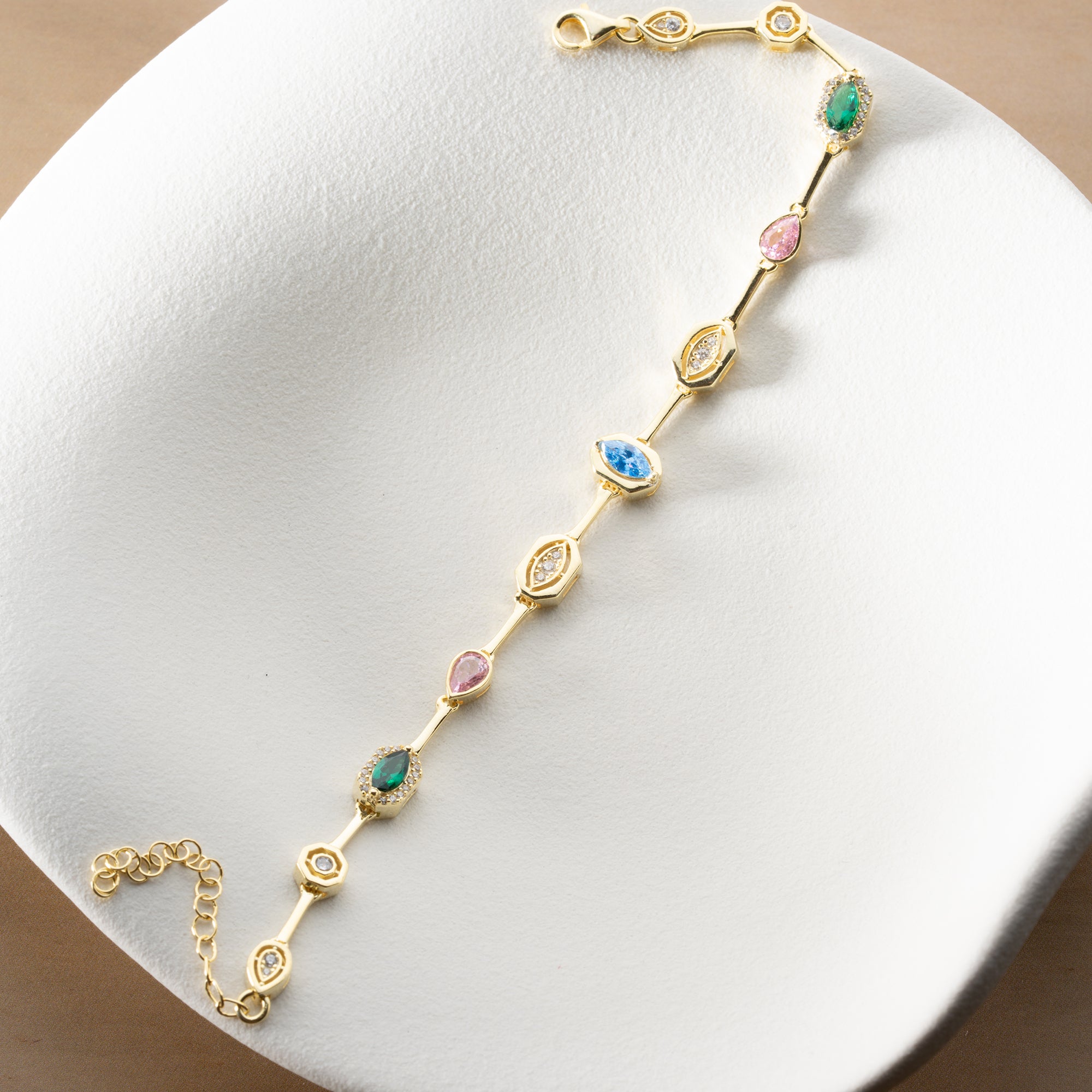 DESIGN FÄRGAT ARMBAND | 925 SILVER