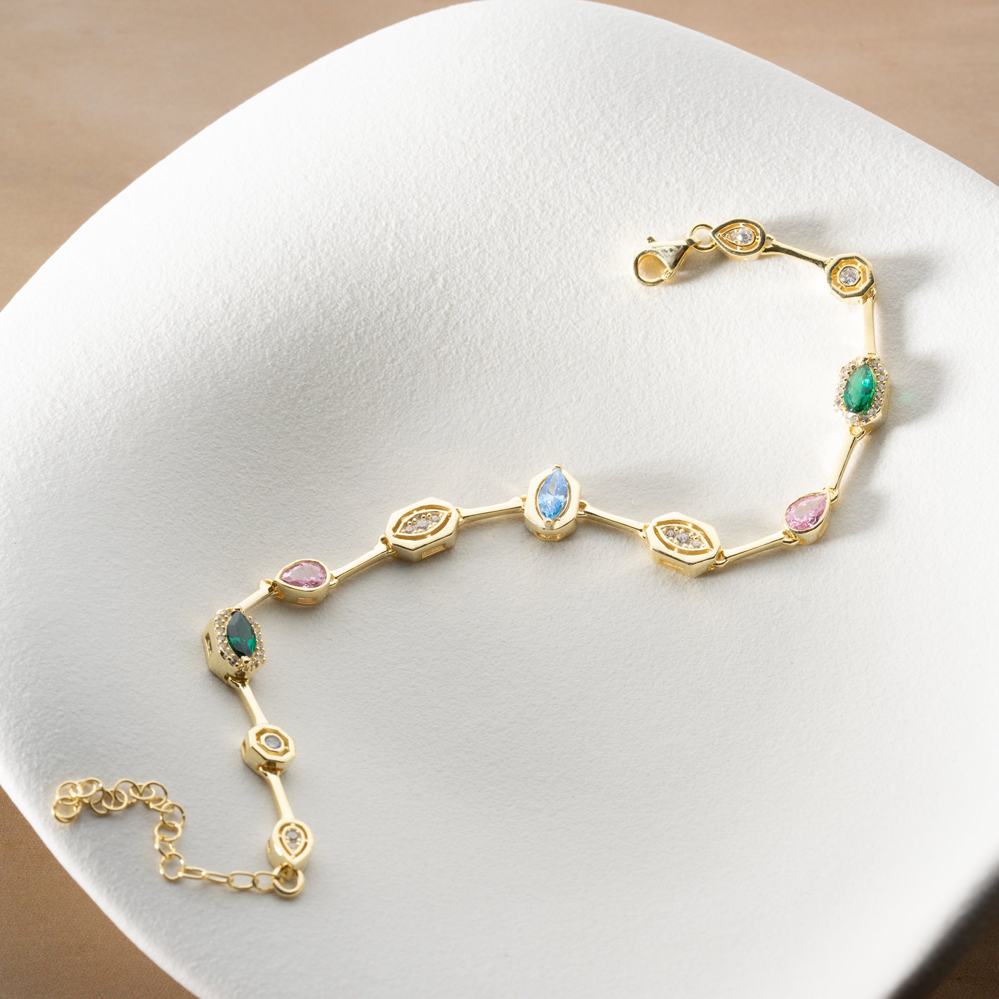 DESIGN FÄRGAT ARMBAND | 925 SILVER