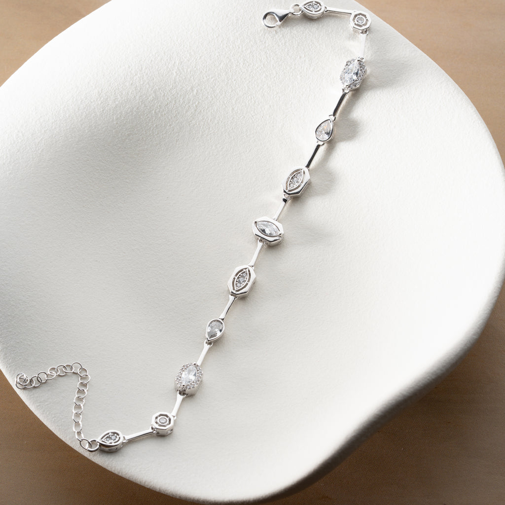 DESIGN FÄRGAT ARMBAND | 925 SILVER